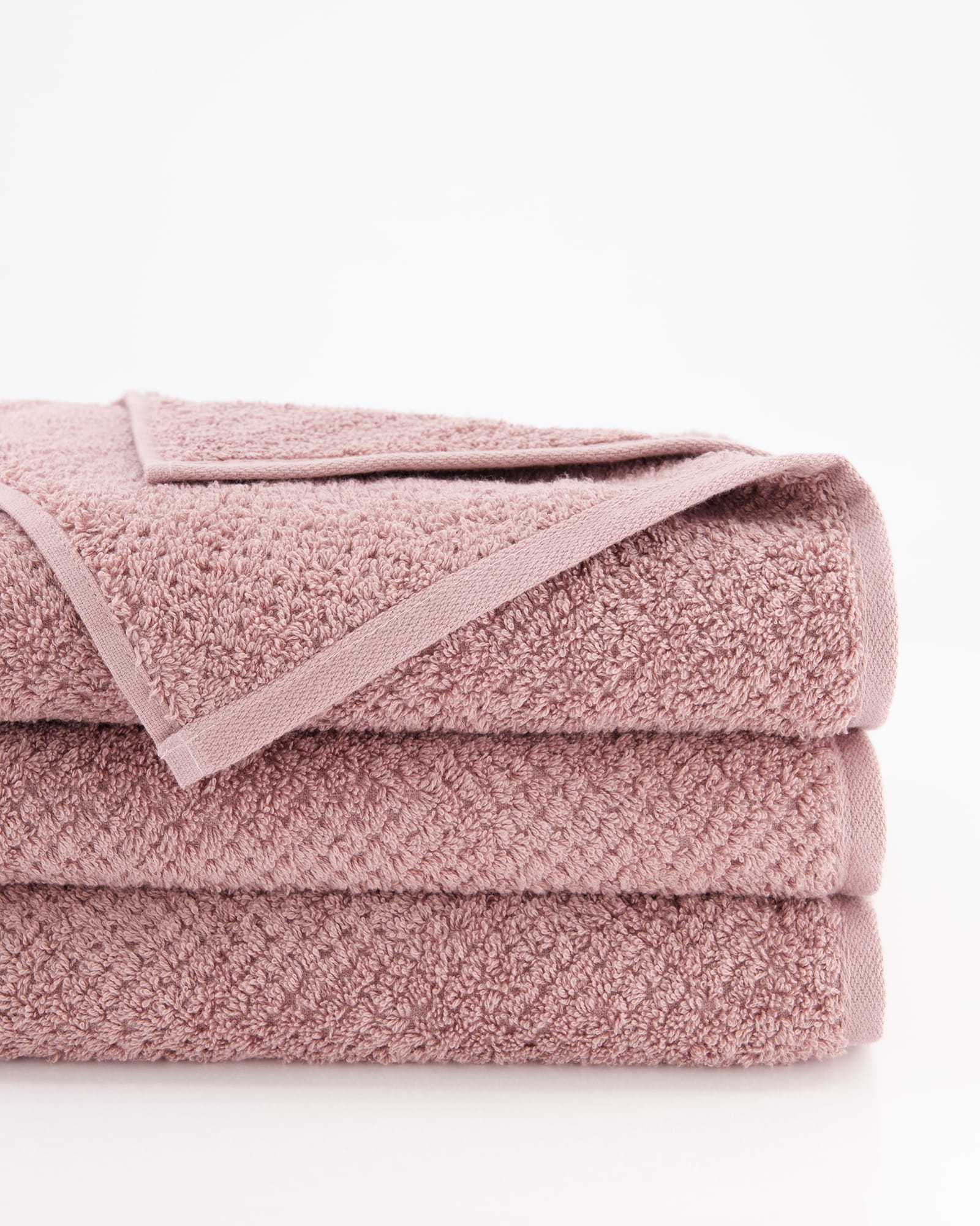 Cawö Handtücher Pure Uni 6500 vintage rose - 231 - Handtuch 50x100 cm