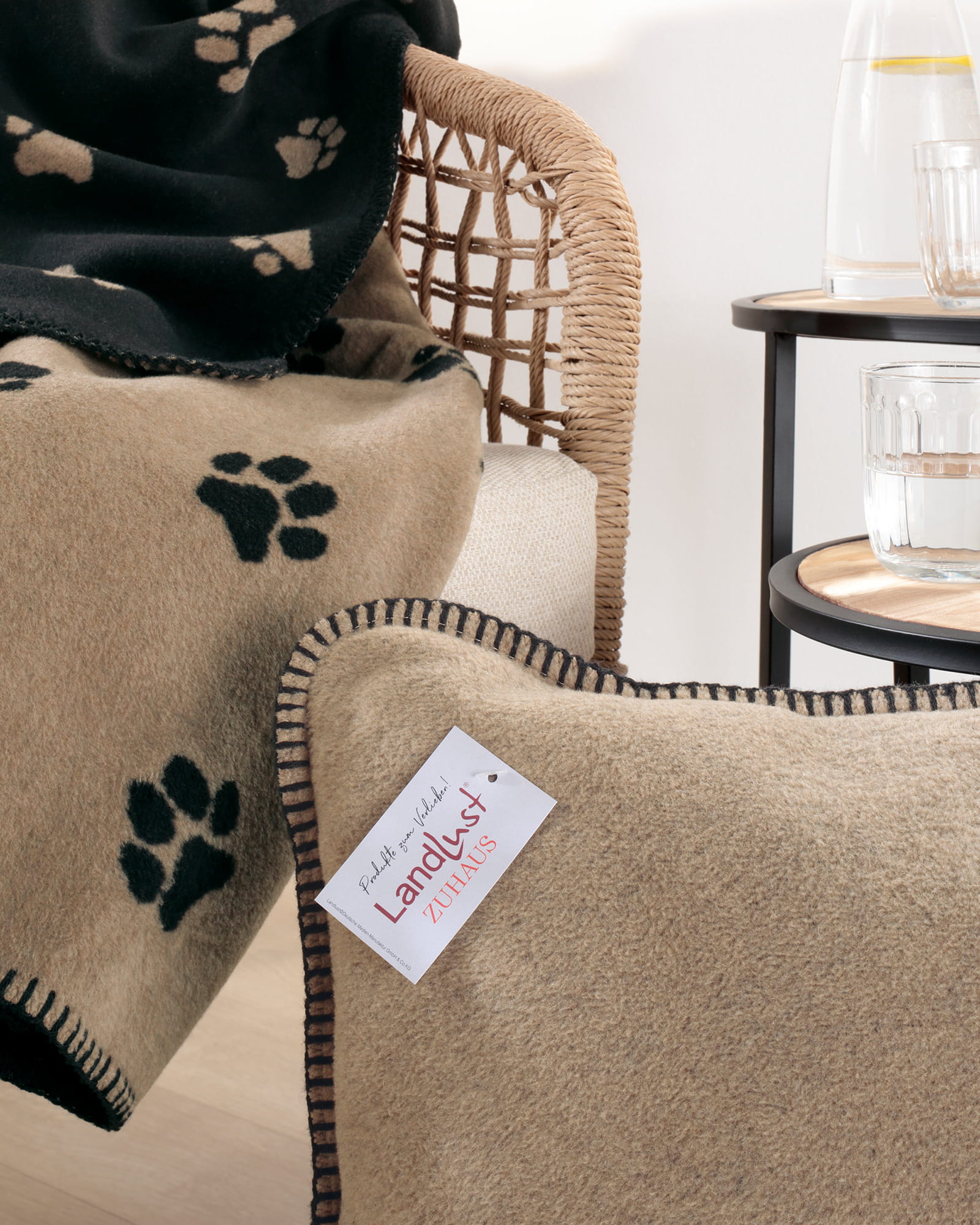 Cawö Wohndecken WE LOVE DOGS 62460 natur/beige - 33 - 150x200 cm