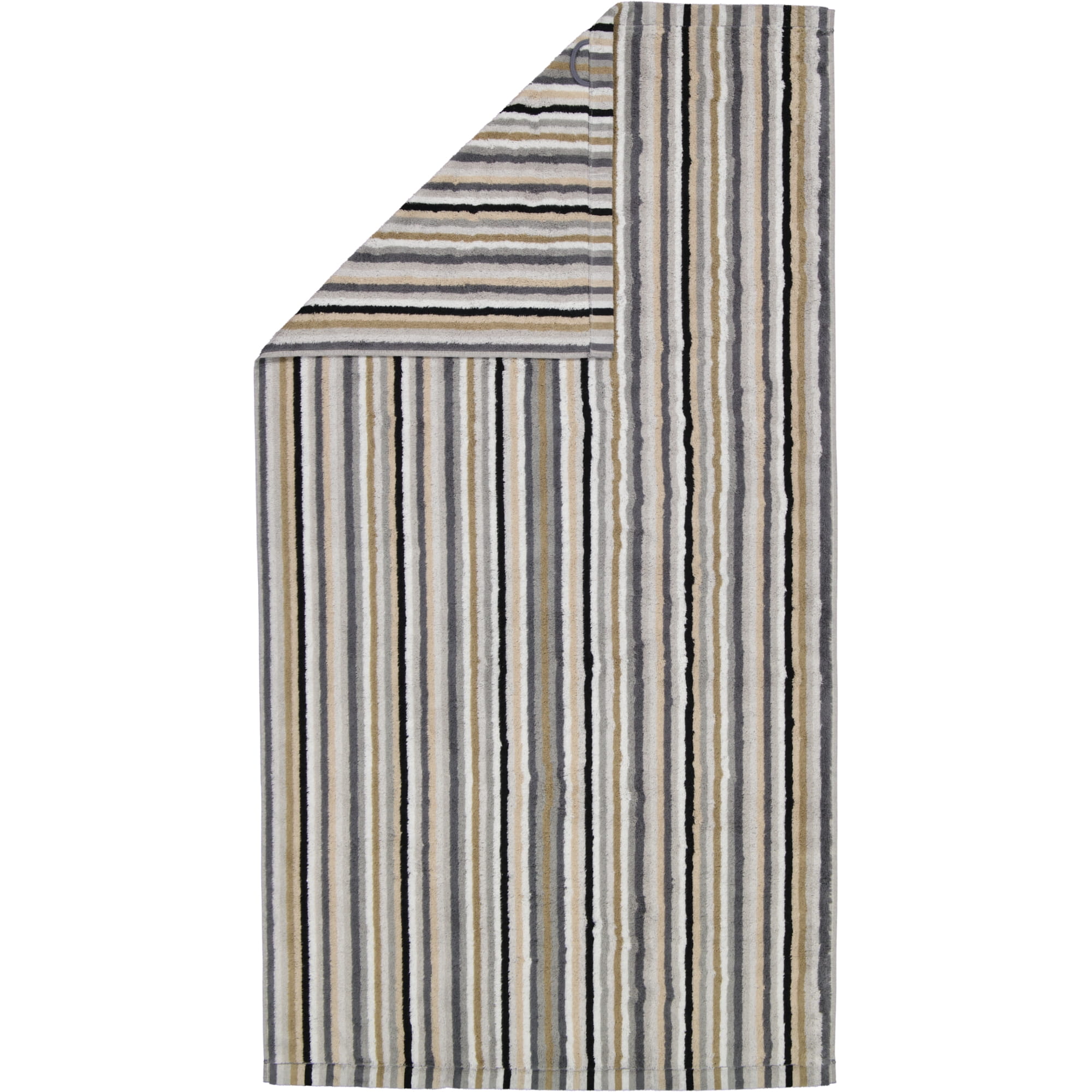 Cawö - Life Style Streifen 7048 - Farbe: 37 - kiesel - Duschtuch 70x140 cm