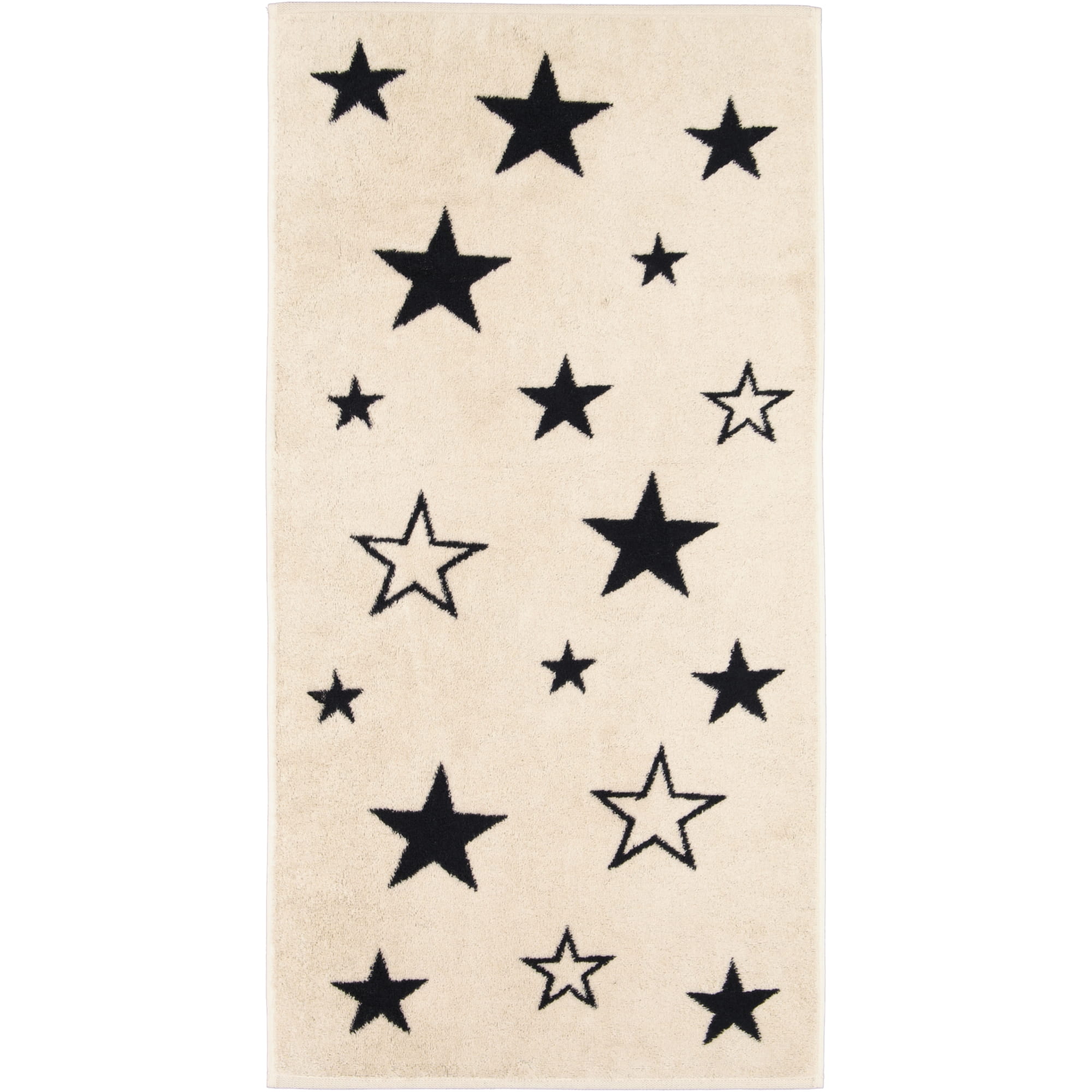 Cawö Handtücher Christmas Edition Sterne 792 natur-schwarz - 39