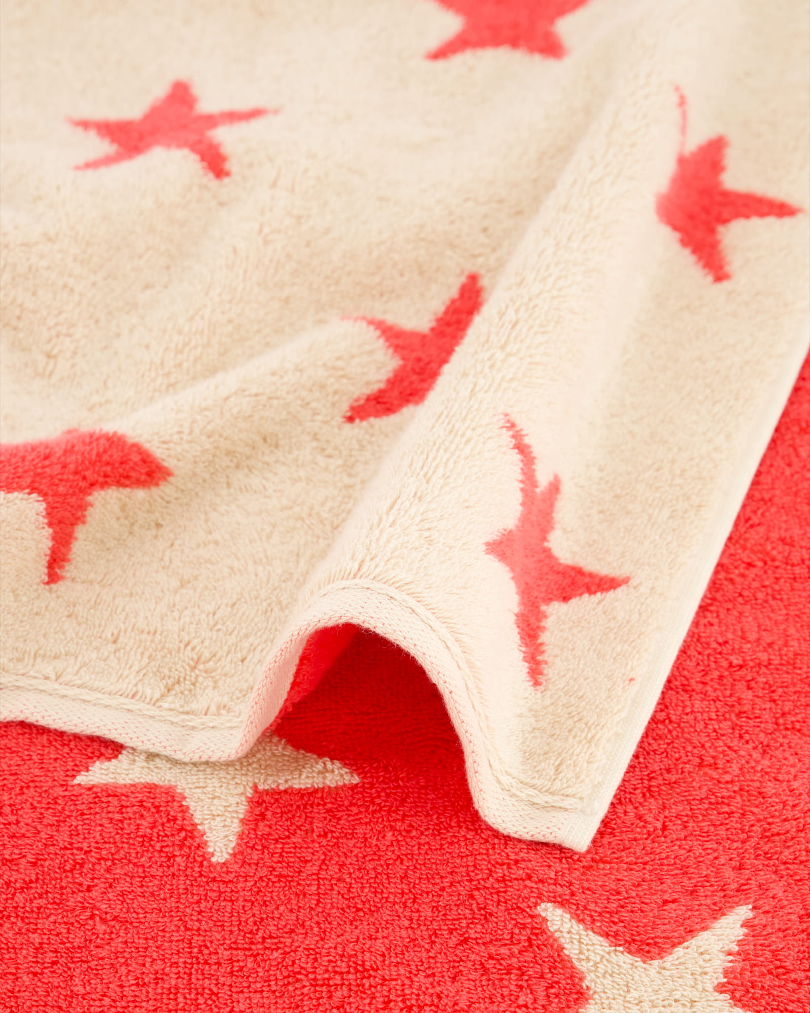 Cawö Handtücher NEW STARS Sterne groß 6260 beige/pink - 32