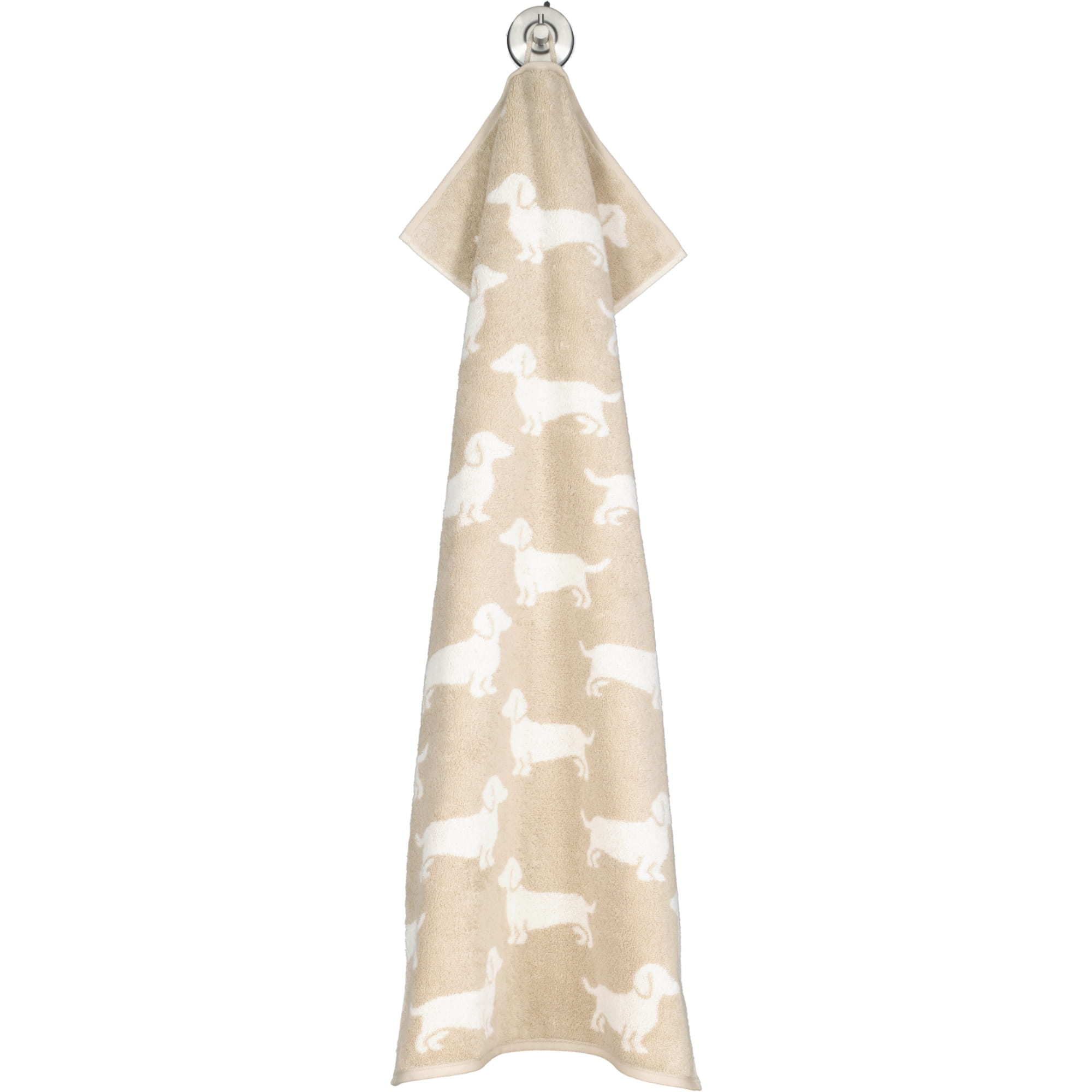 Cawö Handtücher WE LOVE DOGS 6246 Natur-Beige - 33 - Handtuch 50x100 cm