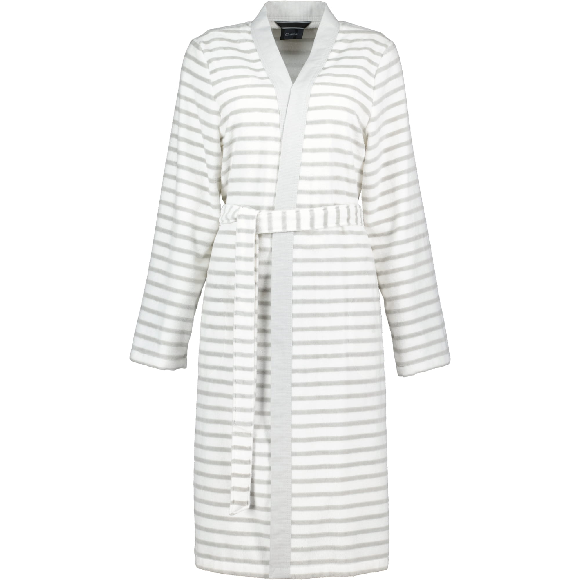 Cawö Bademäntel Damen Kimono Breton 6595 silber - 76