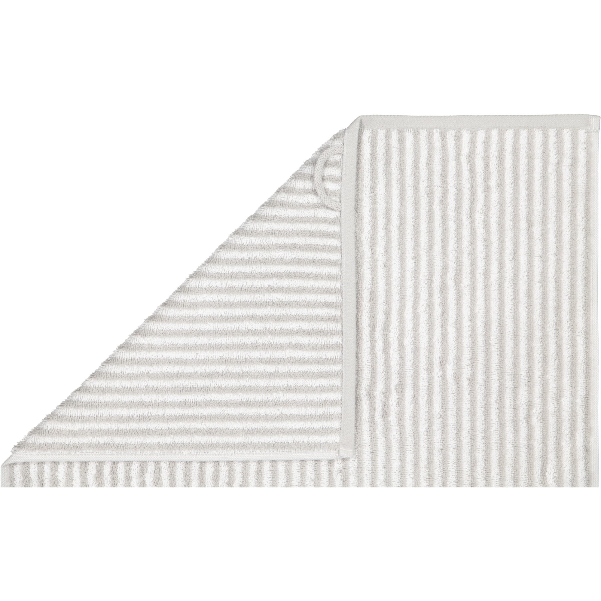 Cawö Handtücher Two-Tone Stripes 480 platin - 76