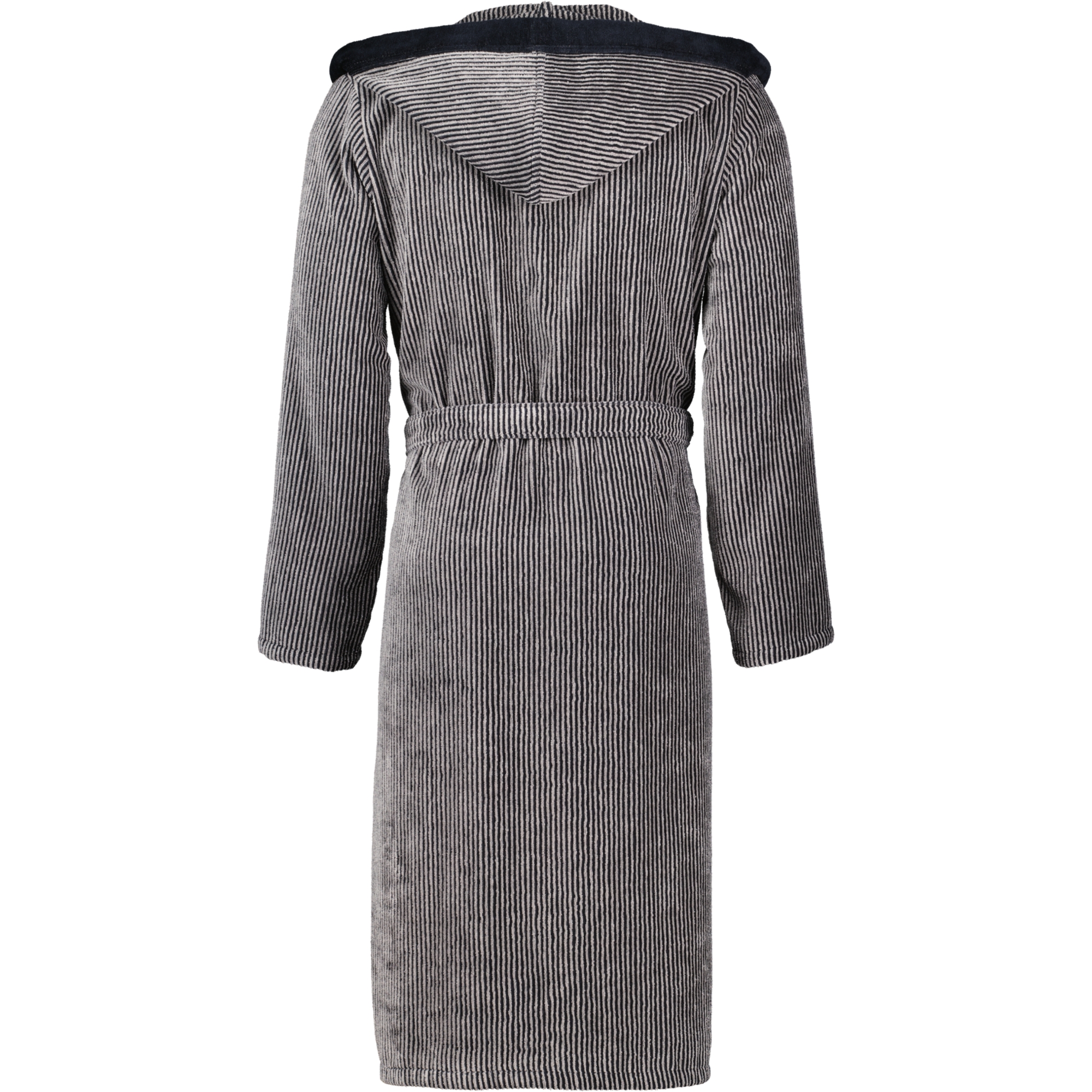Cawö Bademäntel Herren Kapuze Luxury Home 5841 natur-schwarz - 97 - L