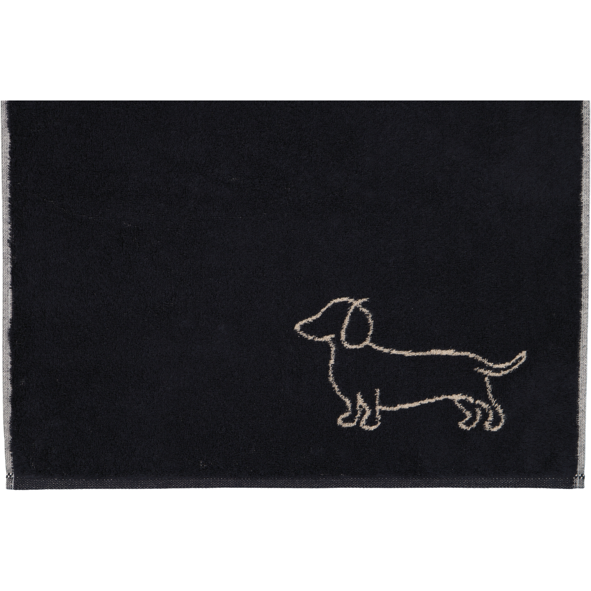 Cawö Handtücher WE LOVE DOGS Companion 6248 Schwarz-Beige - 93