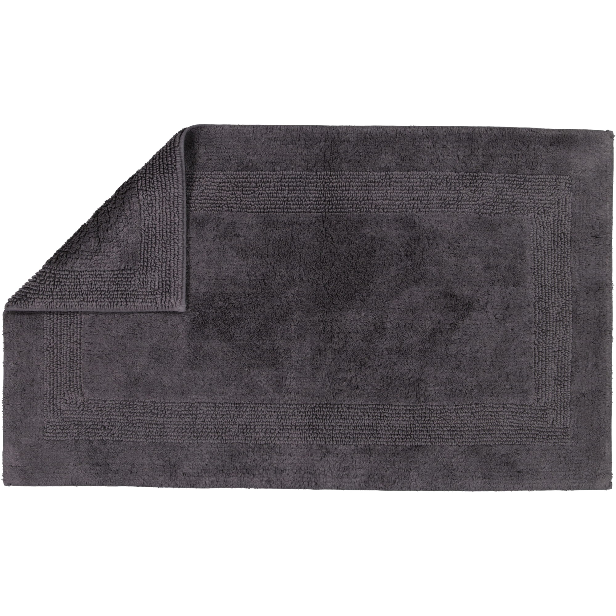 Cawö Home Badteppiche Luxus Badteppich 1000 basalt - 740 - 60x100 cm
