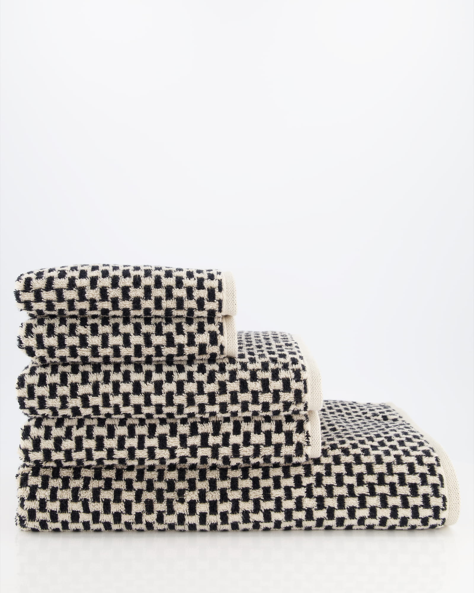 Cawö Handtücher Natural Allover 6215 - Farbe: natur-schwarz - 39