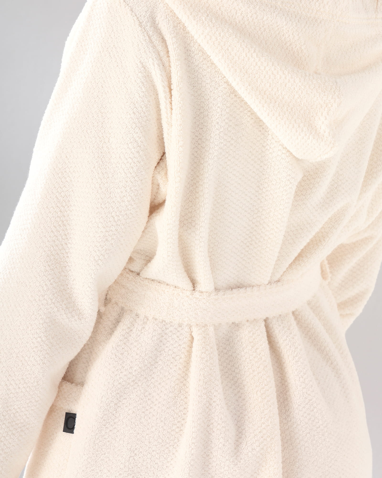 Cawö Damen Bademantel Kapuze Pure 5223 - Farbe: natur - 356