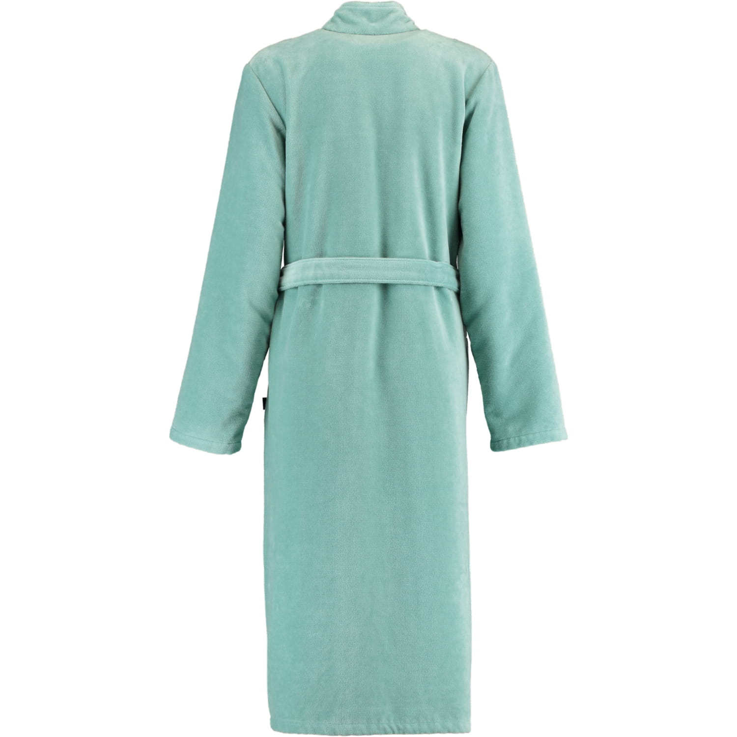 Cawö Damen Bademantel 3346 Spatenkragen - Farbe: seegrün - 481