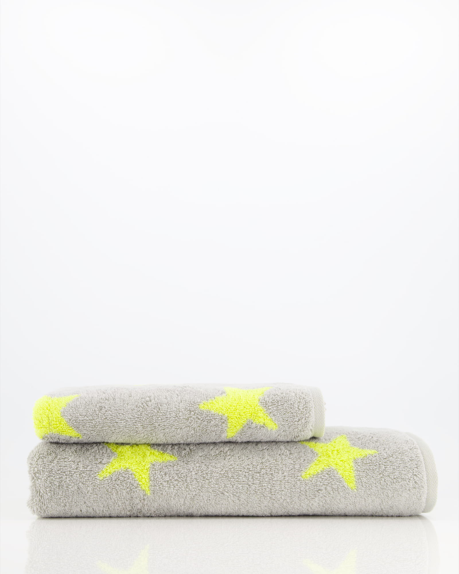 Cawö Handtücher NEW STARS Sterne groß 6260 platin/lime - 75
