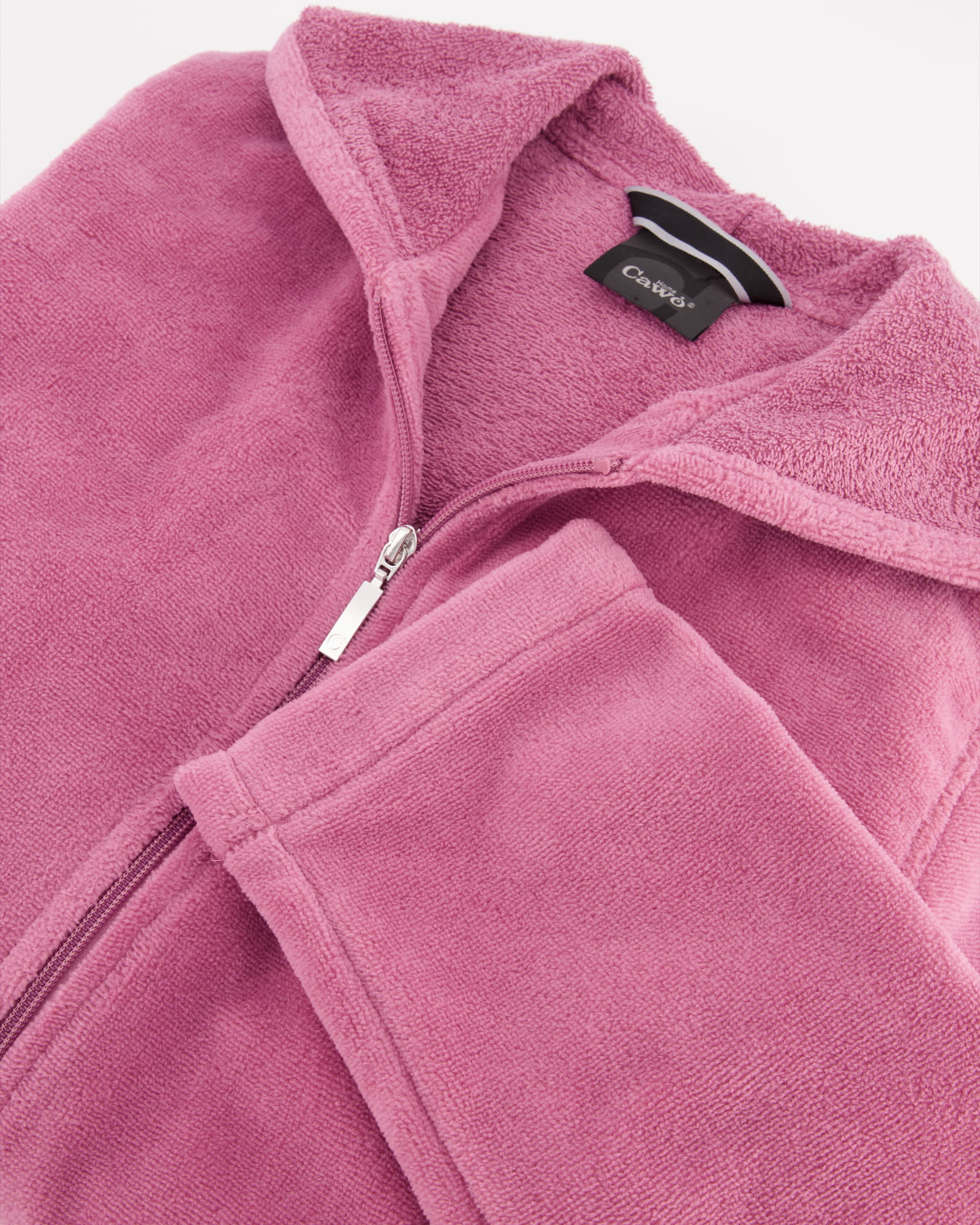 Cawö Home Damen Bademantel Kapuze RV 837 - Farbe: blush - 22