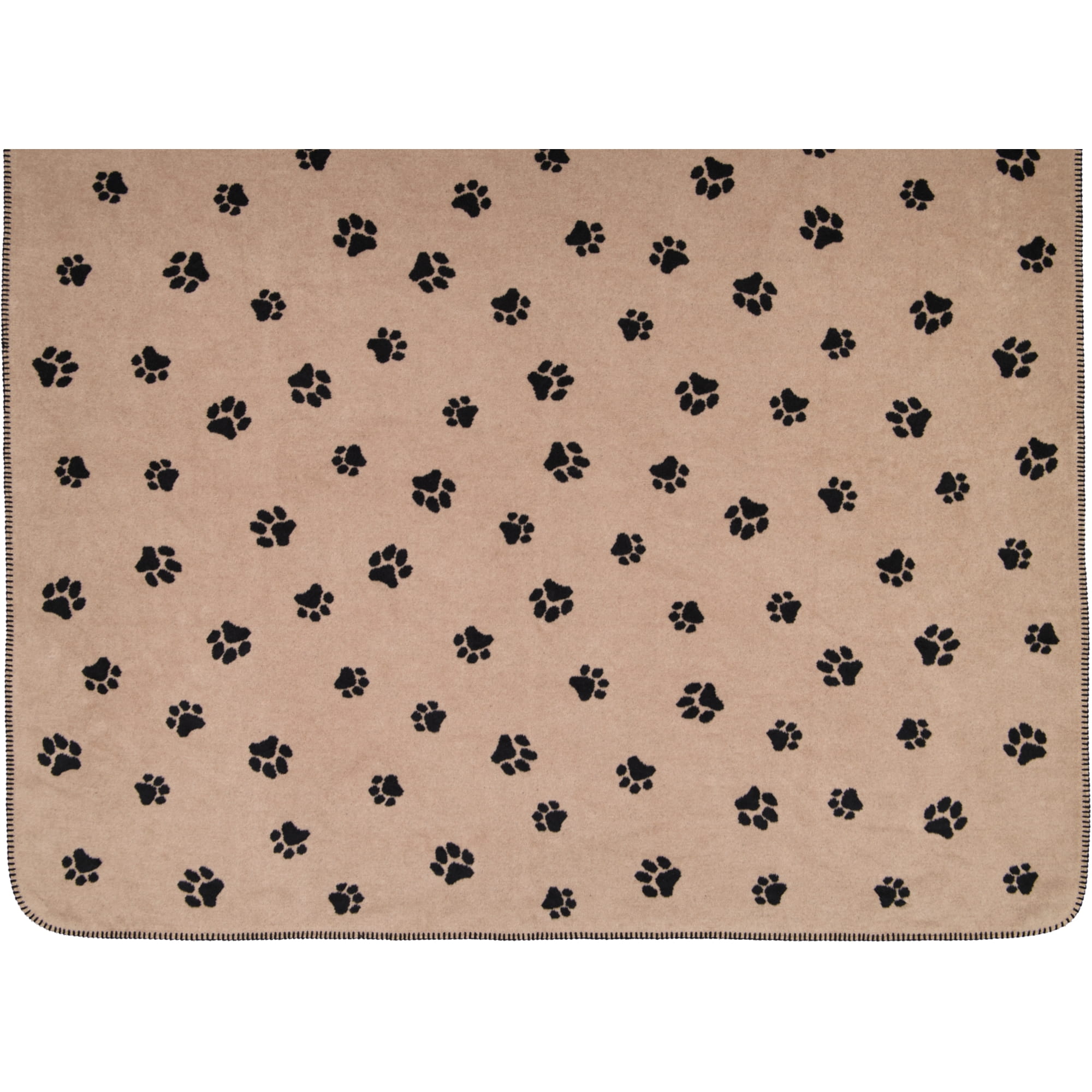 Cawö Wohndecken WE LOVE DOGS 62470 schwarz/beige - 93 - 150x200 cm