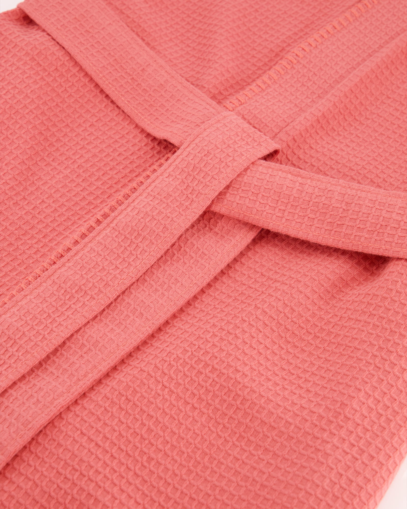 Cawö Home Bademäntel Damen Kimono Pique 812 koralle - 22