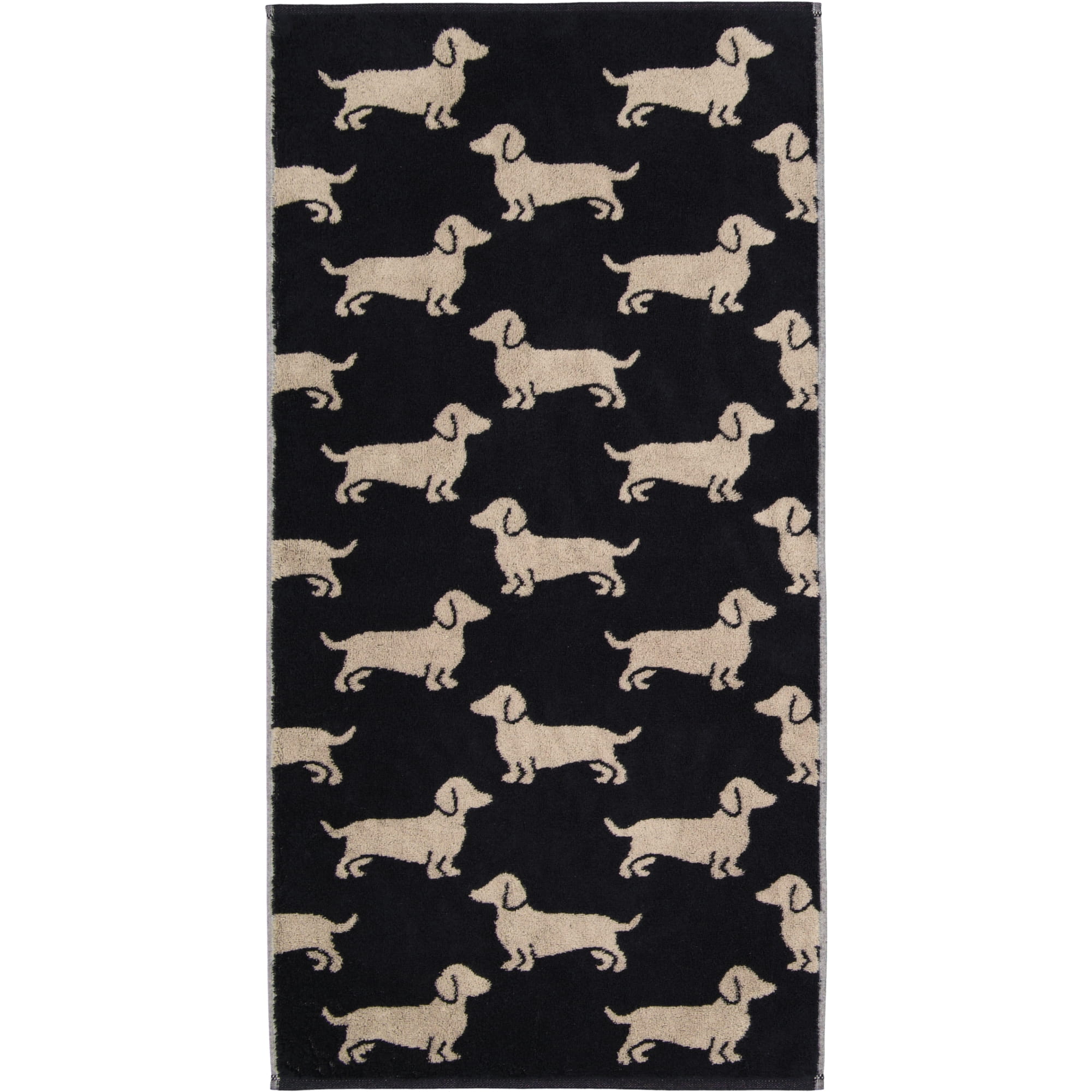 Cawö Handtücher WE LOVE DOGS 6246 Schwarz-Beige - 93