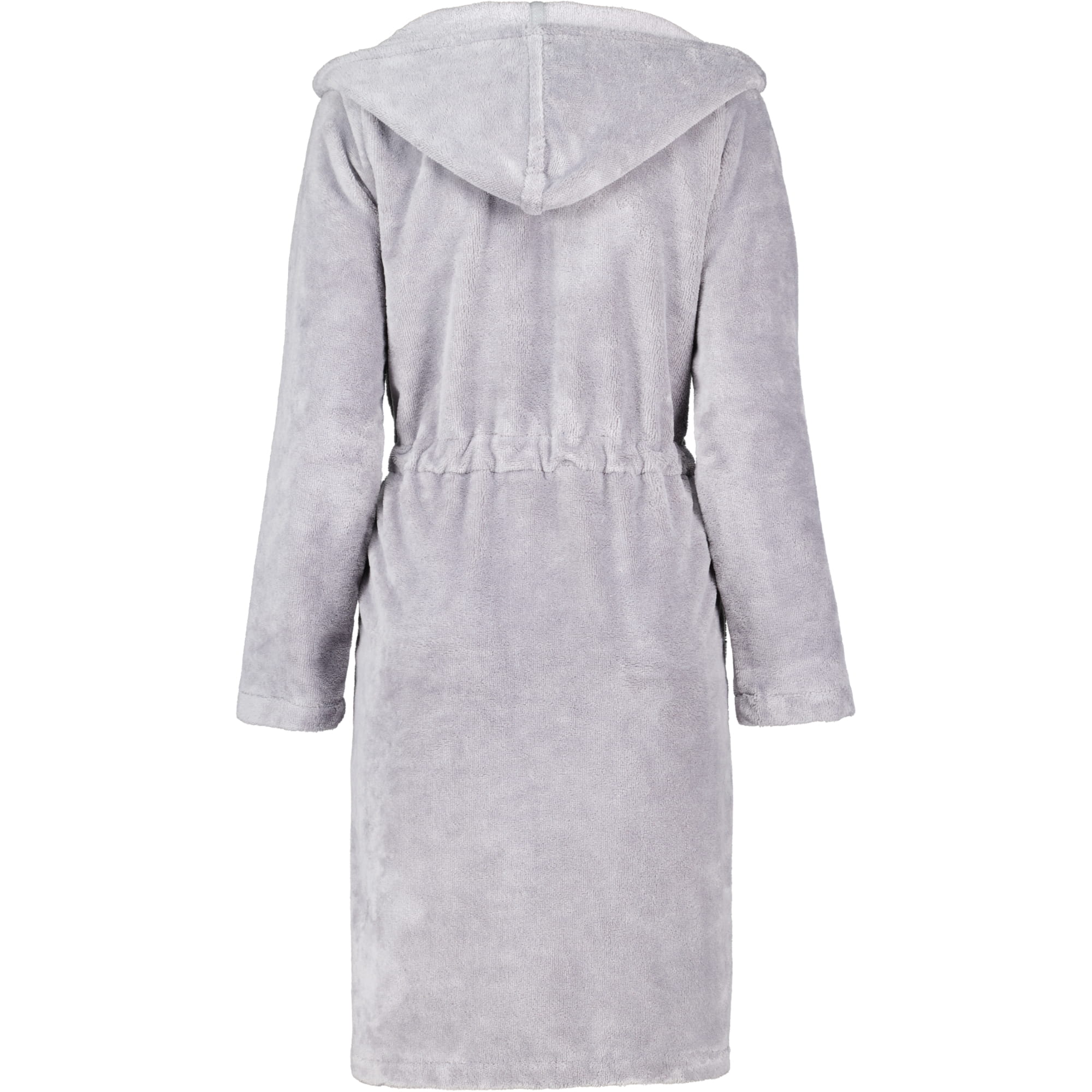 Cawö Home - Damen Bademantel Kurz Kapuze 822 - Farbe: graphit - 73 - M