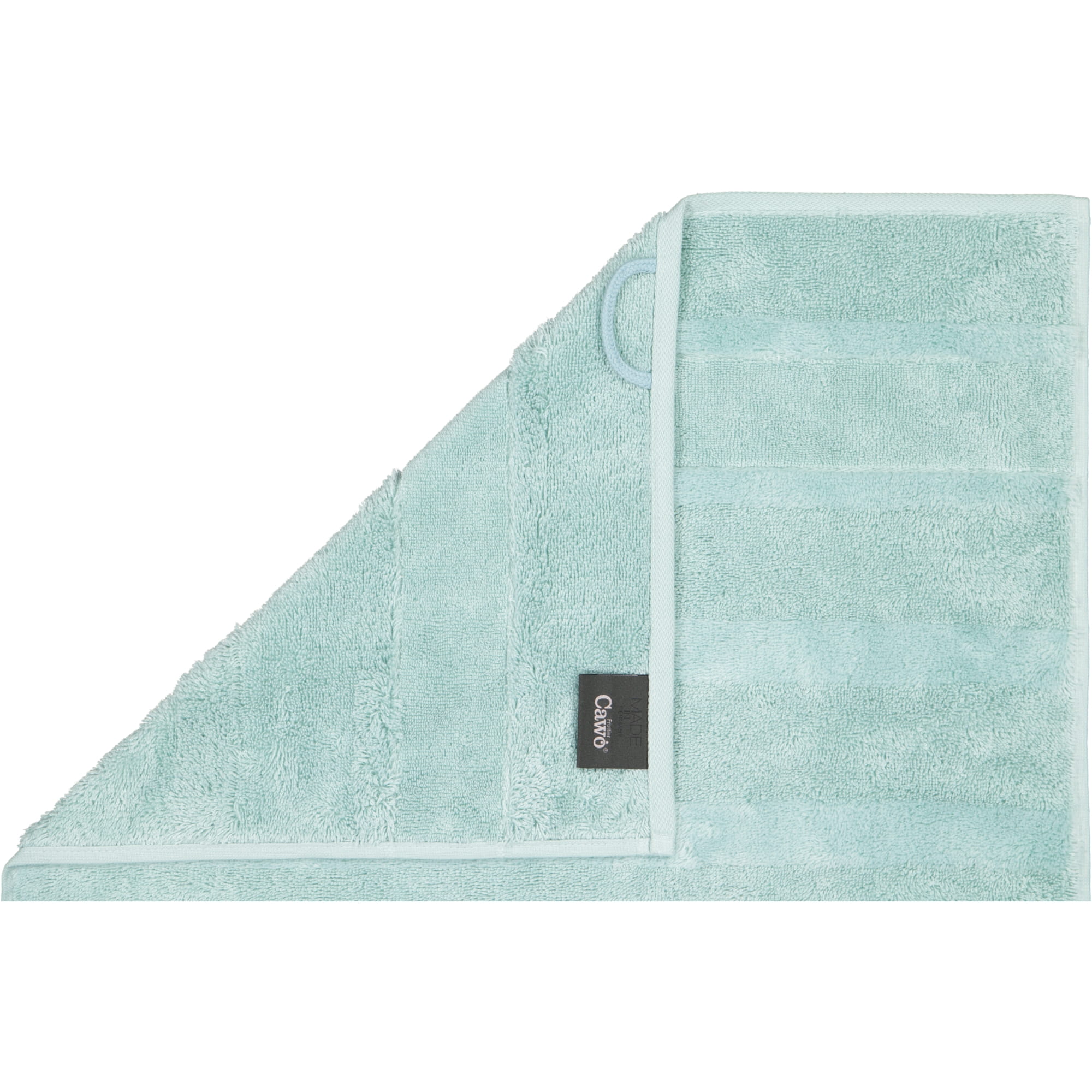 Cawö - Noblesse2 1002 - Farbe: seegrün - 455 - Seiflappen 30x30 cm