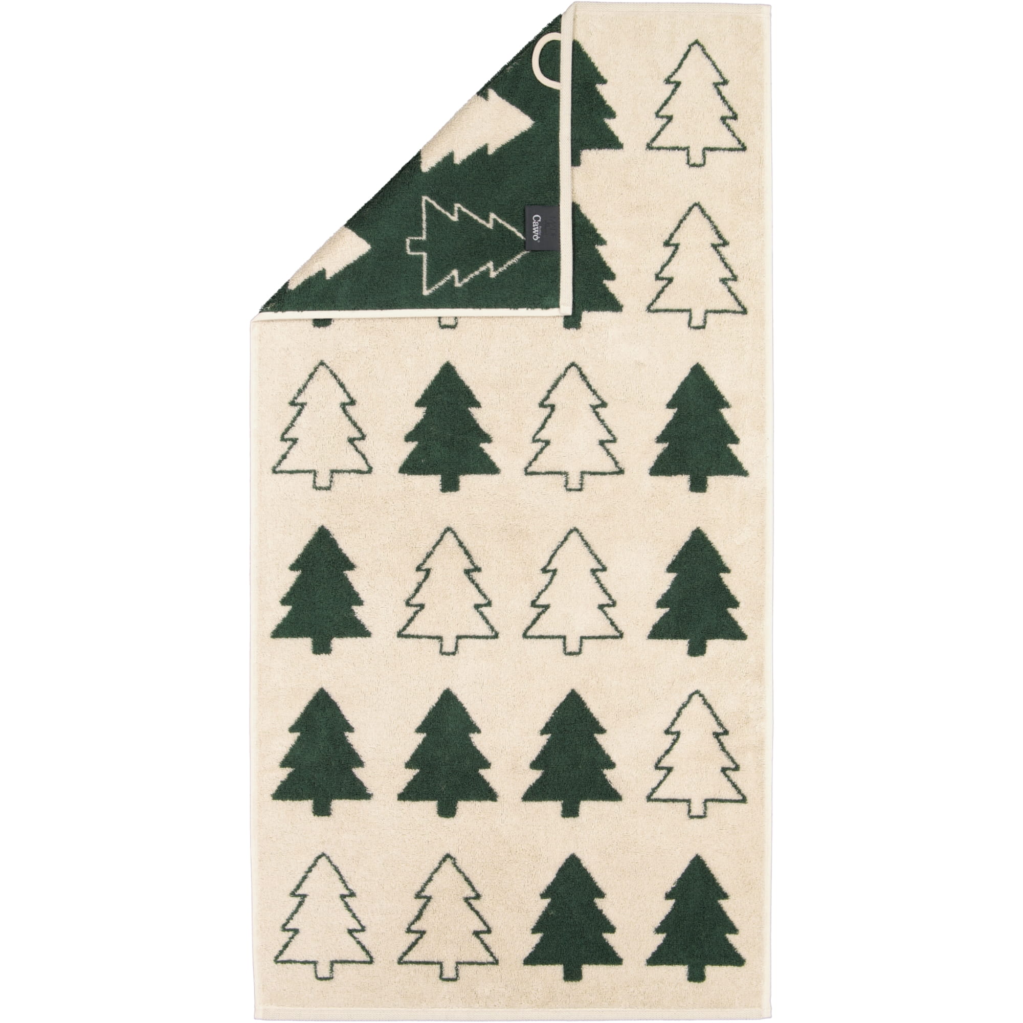 Cawö Handtücher Christmas Edition Tannenbäume 794 natur-grün - 34