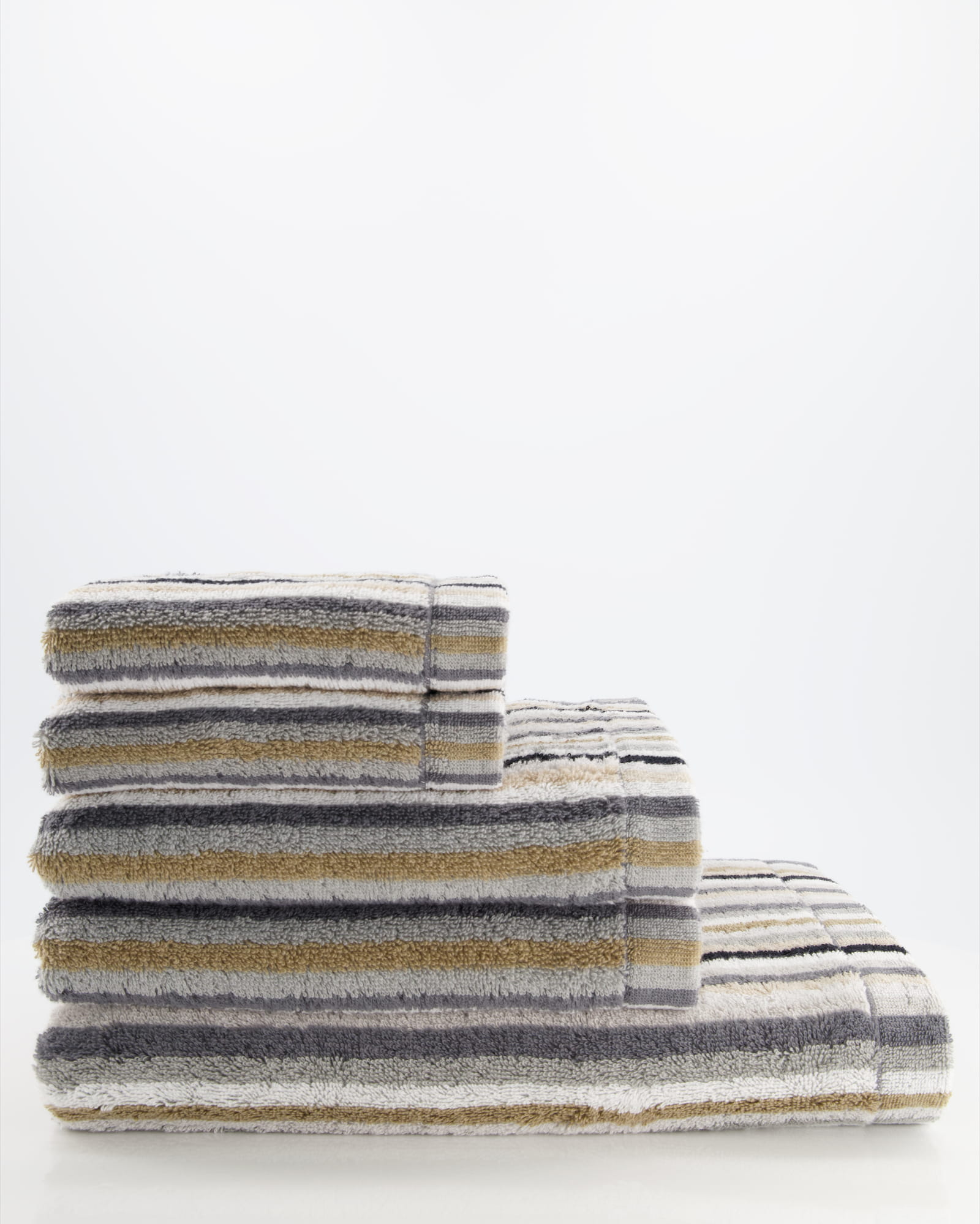Cawö - Life Style Streifen 7048 - Farbe: 37 - kiesel - Gästetuch 30x50 cm