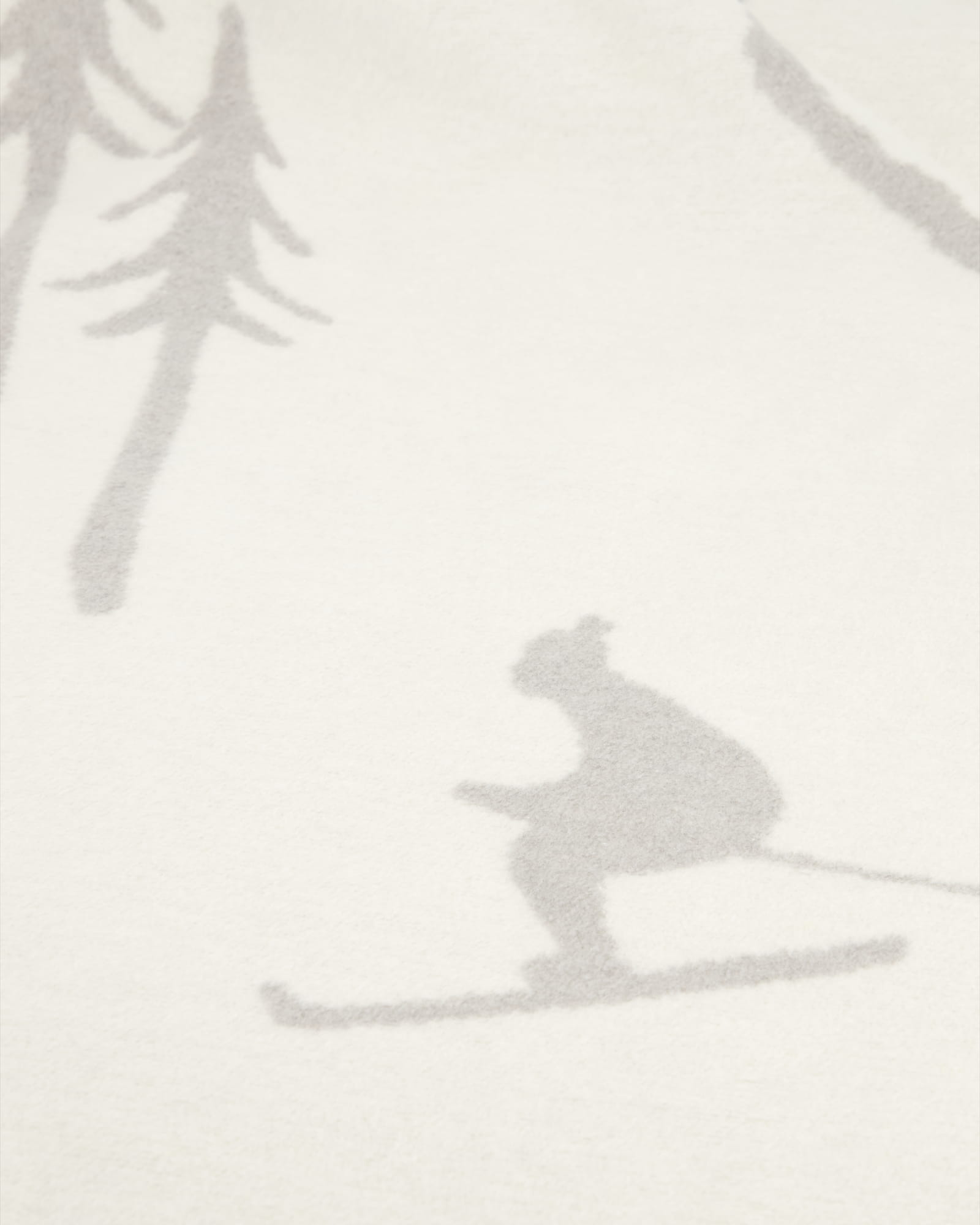 Cawö Wohndecken WINTER EDITION Skifahrer 62720 natur/stein - 67 - 150x200 cm