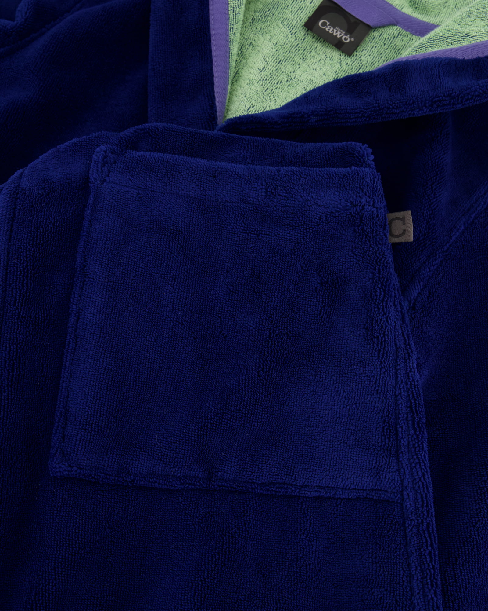 Cawö Home Bademäntel Damen Kapuze Kapuze 845 blau-grün - 14 - XS