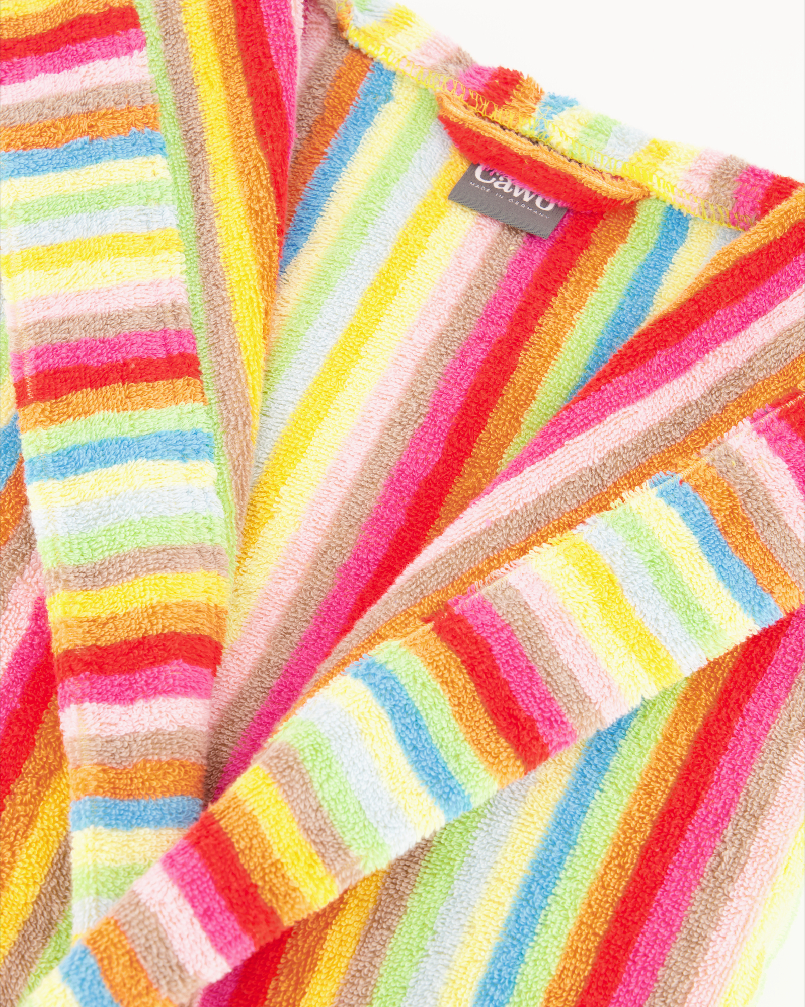 Cawö - Damen Bademantel Life Style - Kapuze 7081 - Farbe: multicolor - 25 - S