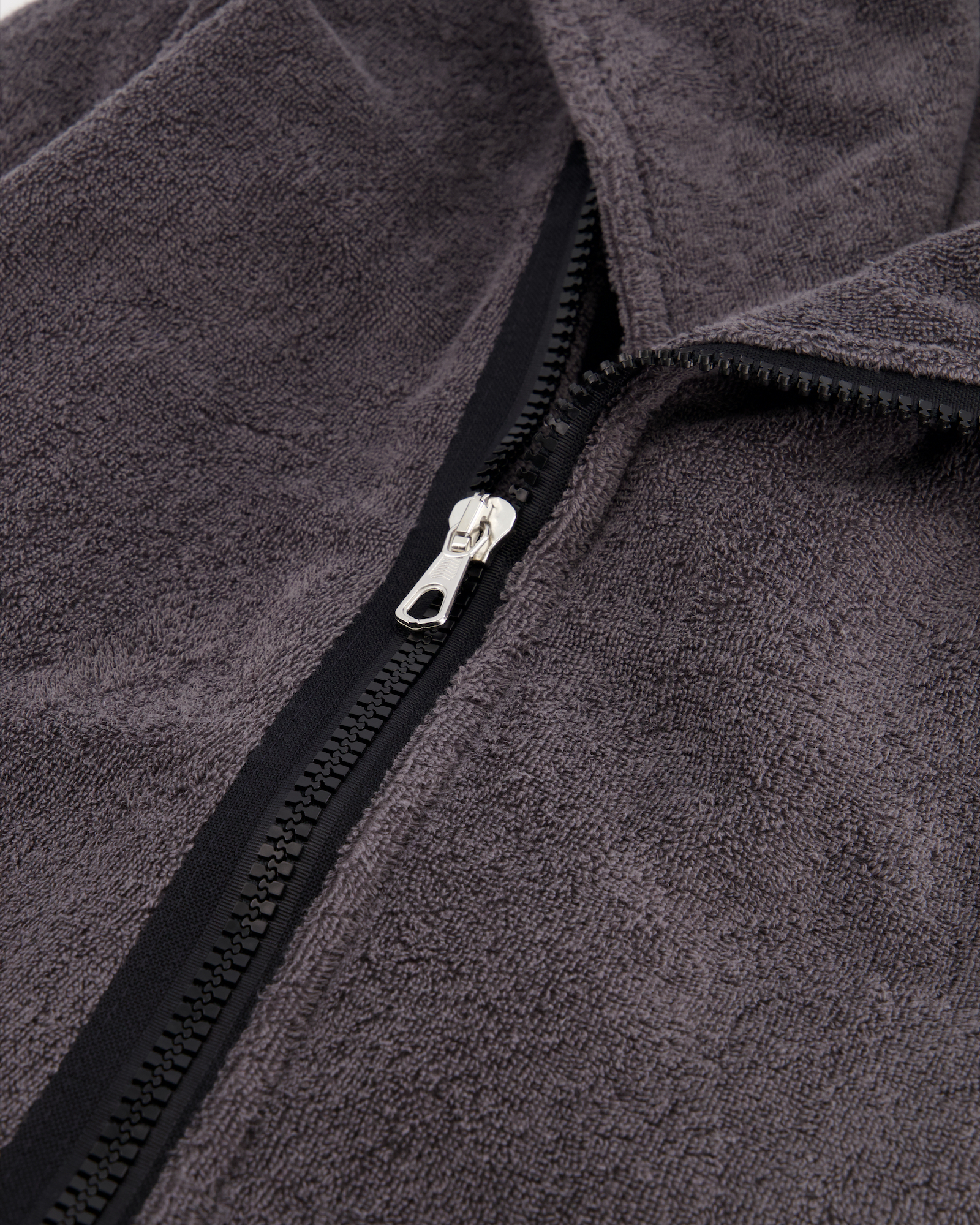 Cawö Bademäntel Herren Kapuze New Zipper 6516 anthrazit-schwarz - 774