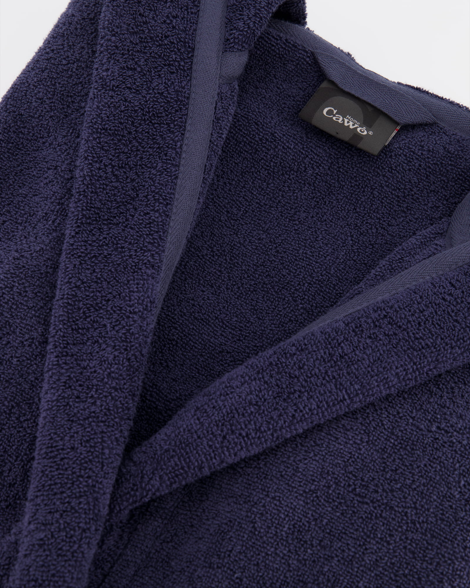 Cawö Home Bademäntel Damen Kapuze Luxury Basics Kapuze 827 blau - 17