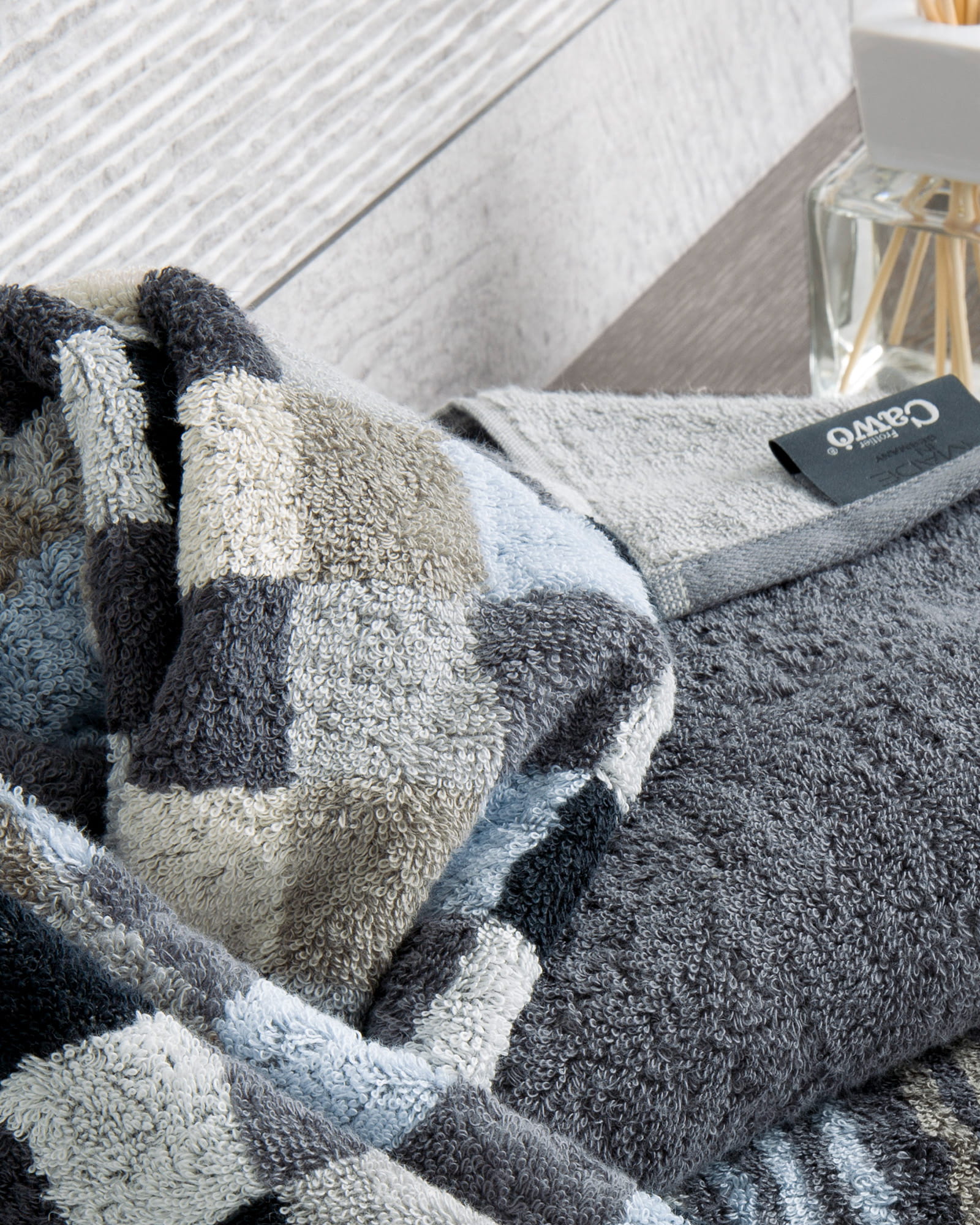 Cawö - Unique Streifen 944 - Farbe: anthrazit - 77