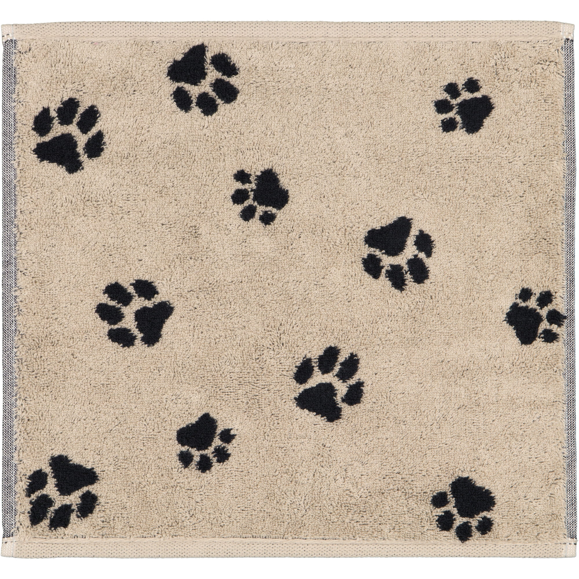 Cawö Seiftücher WE LOVE DOGS Mix 6249 3er Set Schwarz-Beige - 93 - 30x30 cm