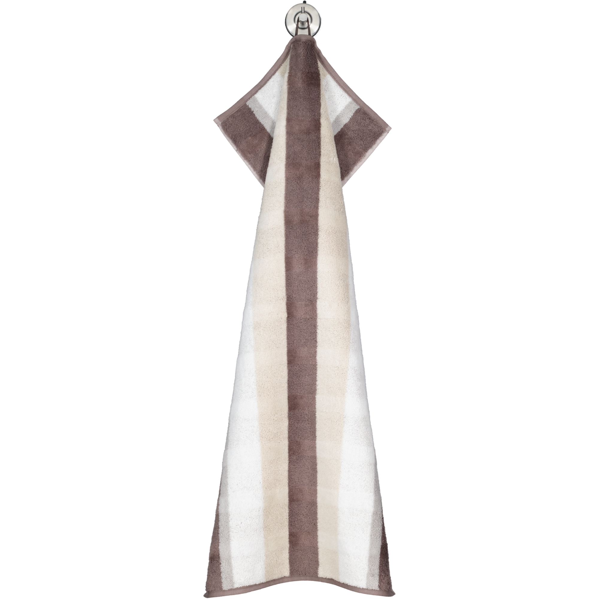Cawö Handtücher Noblesse Stripe 1087 walnuss - 30 - Handtuch 50x100 cm