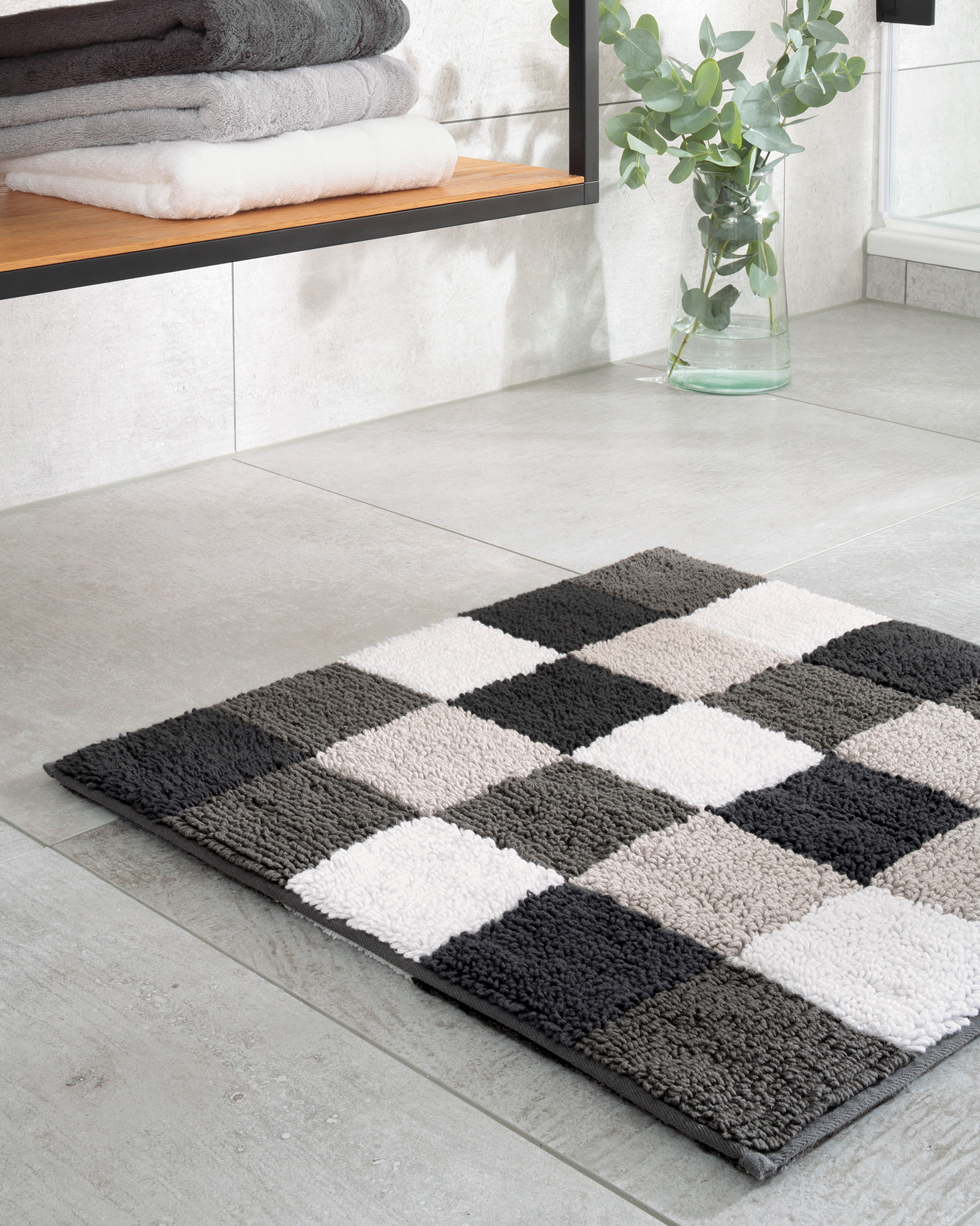 Cawö Home Badteppiche Square 1011 stein - 77