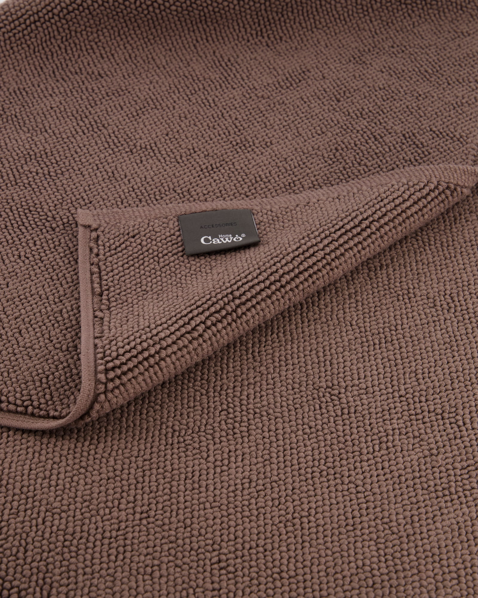 Cawö Home - Badteppich Loop 1007 - Farbe: pepper - 397 - 60x60 cm