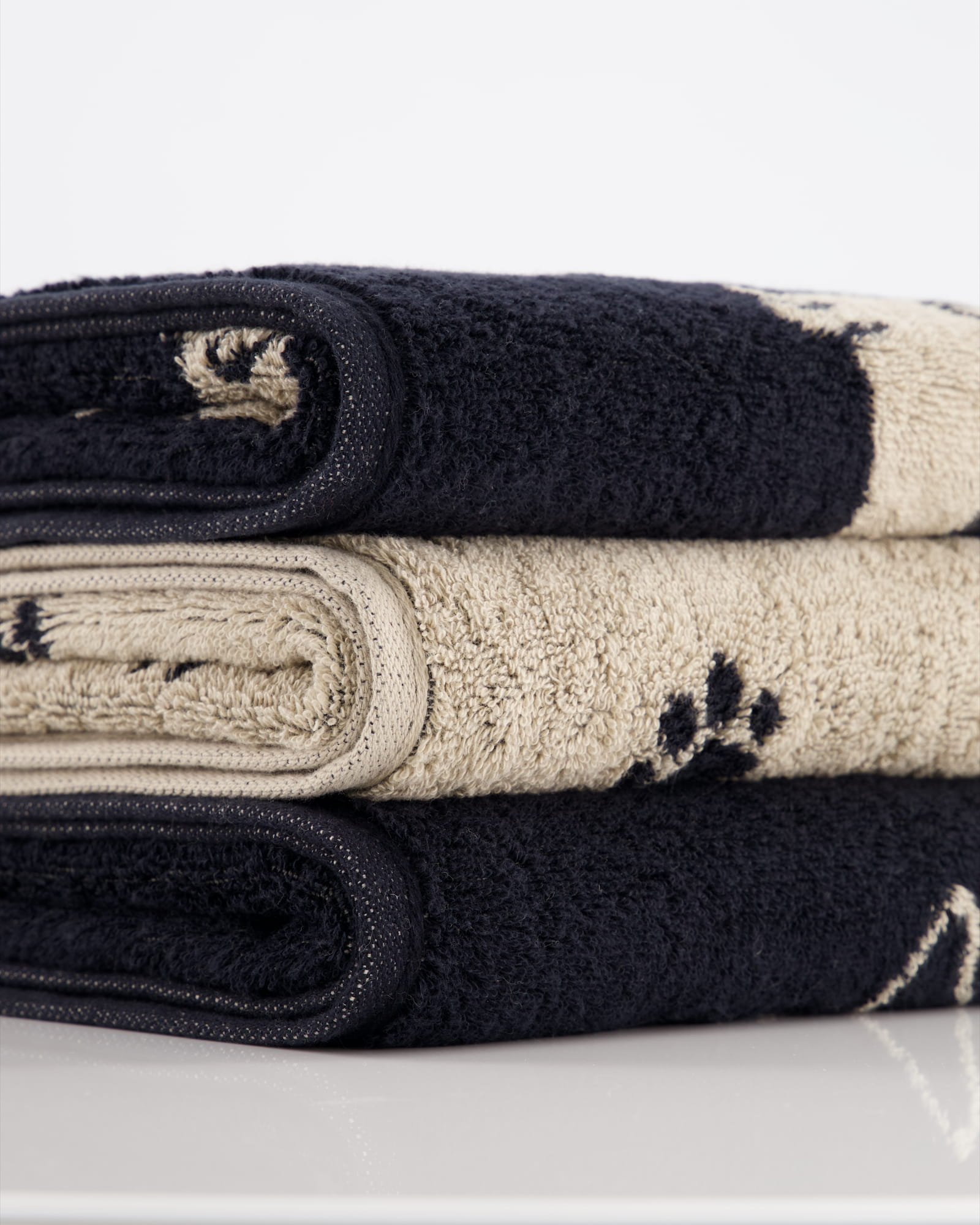 Cawö Handtücher WE LOVE DOGS Paws 6247 Schwarz-Beige - 93