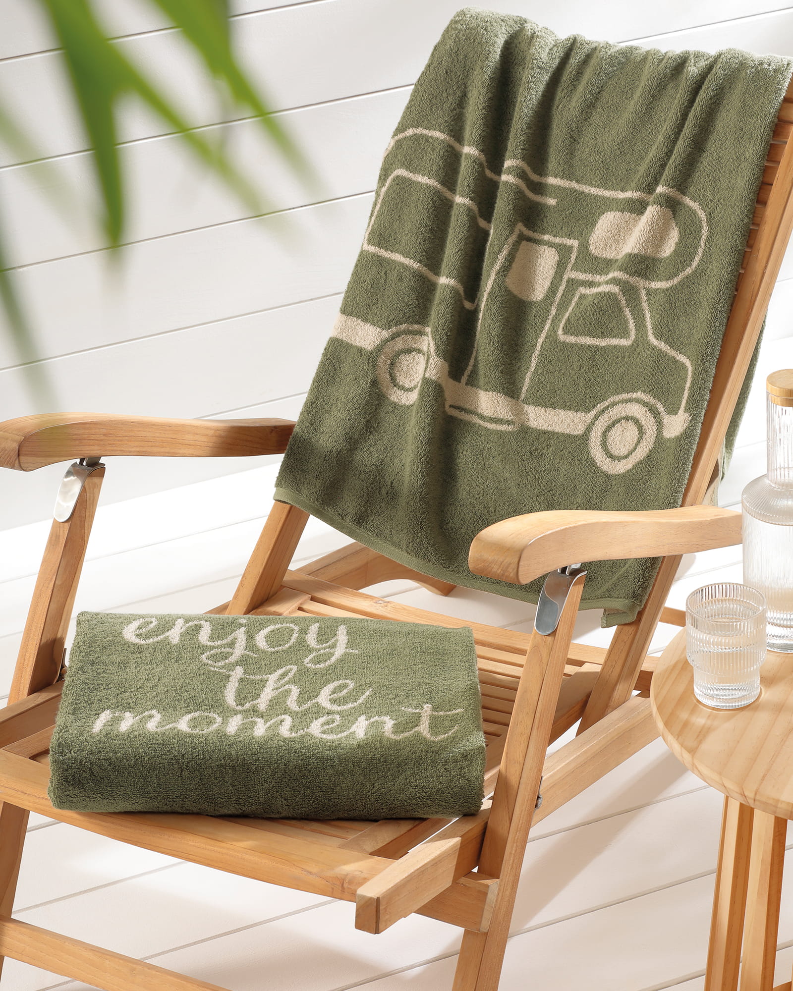 Cawö Saunatücher Postcard Towels TRAVEL Camper 6286 field - 43 - Saunatuch 70x180 cm