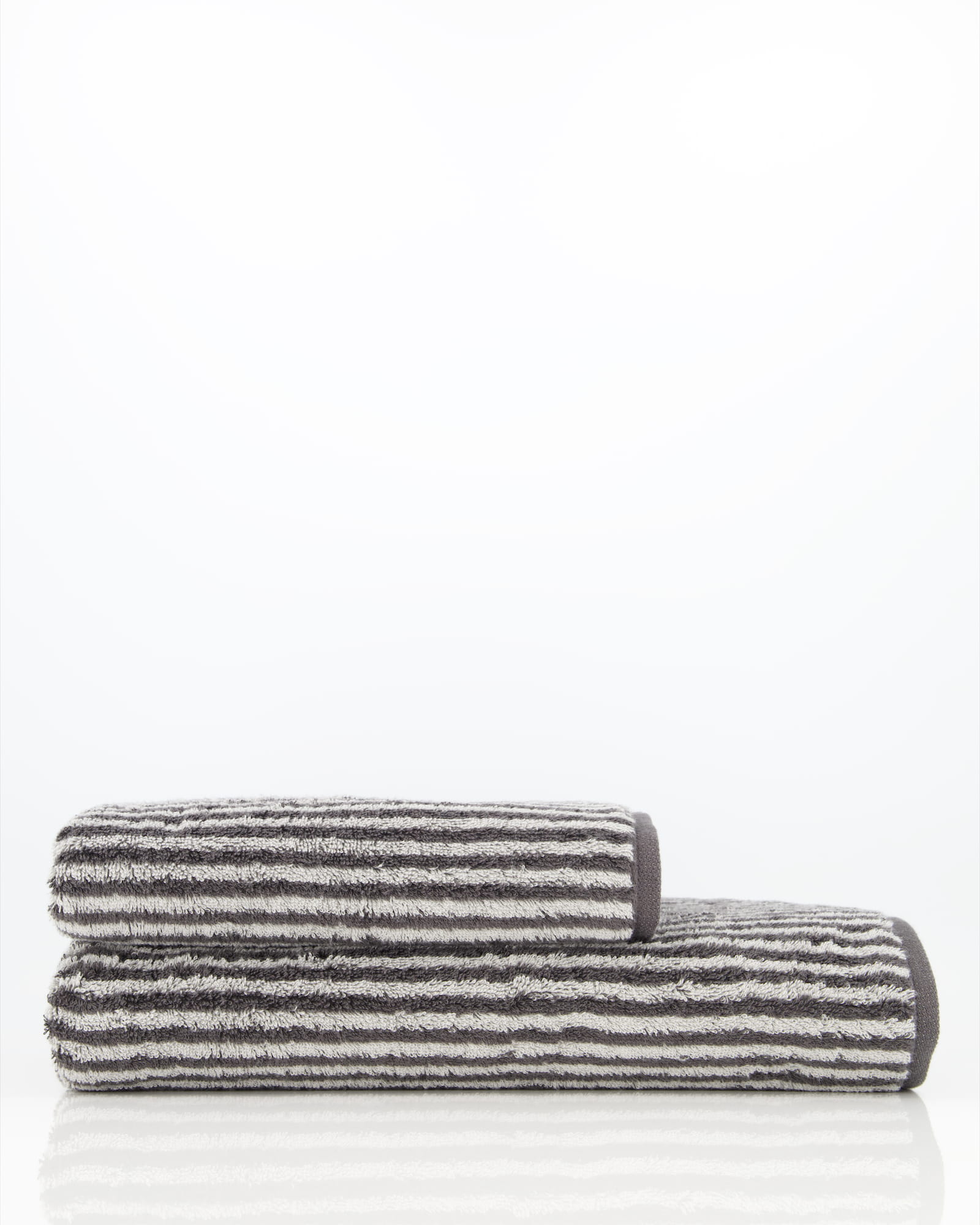 Cawö Handtücher Two-Tone Stripes 480 basalt - 73