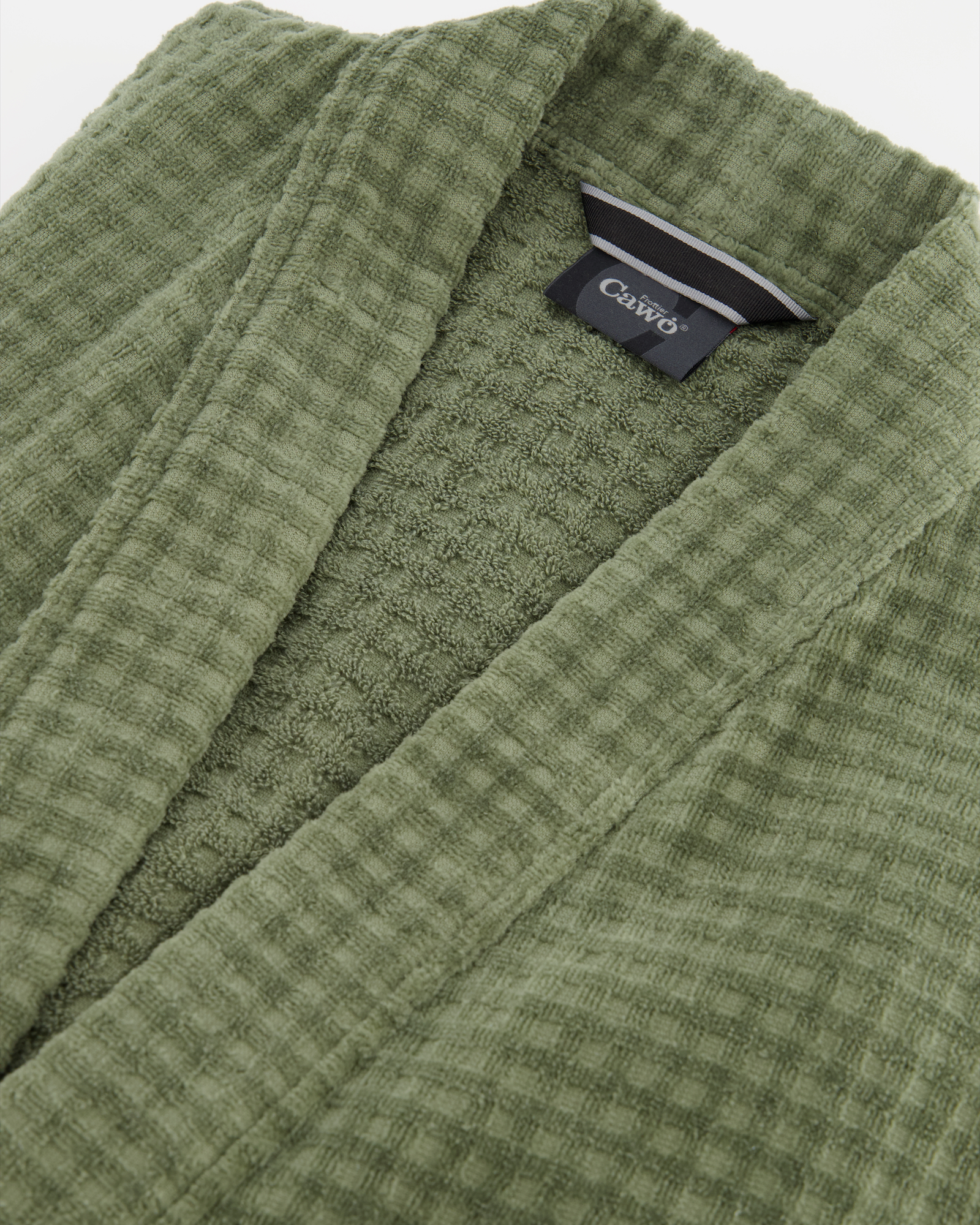 Cawö Bademäntel Herren Kimono Waffelpique 5508 field - 453