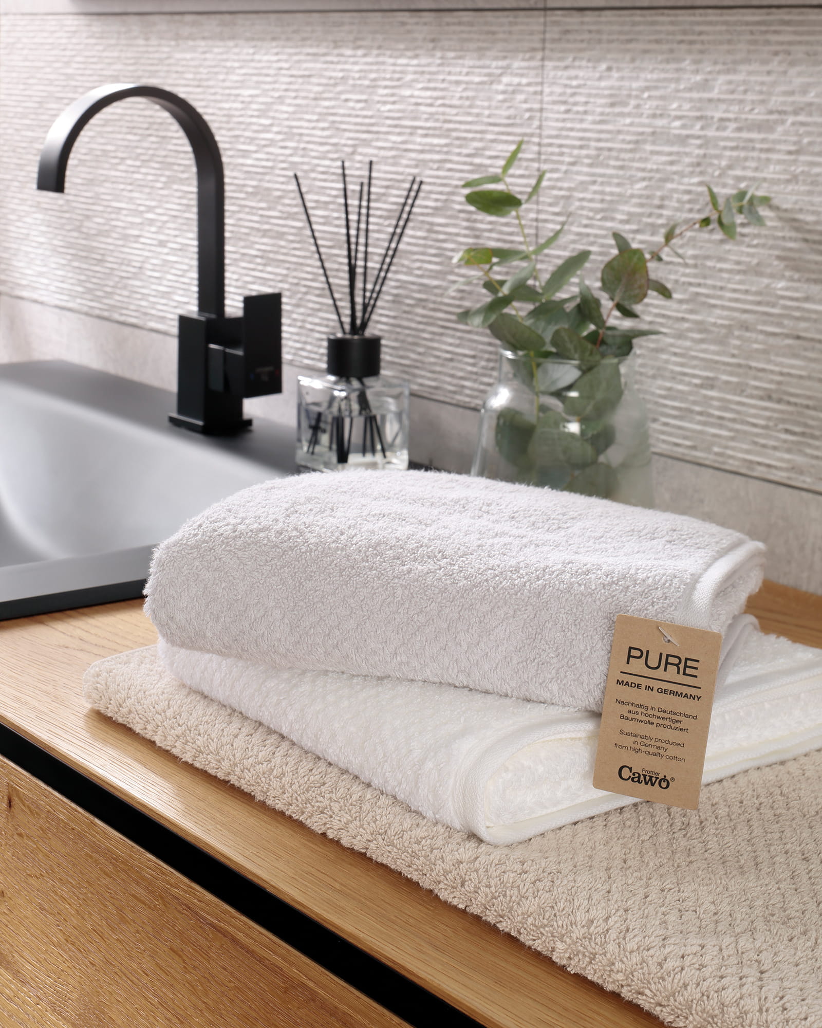 Cawö Handtücher Pure 6500 travertin - 366
