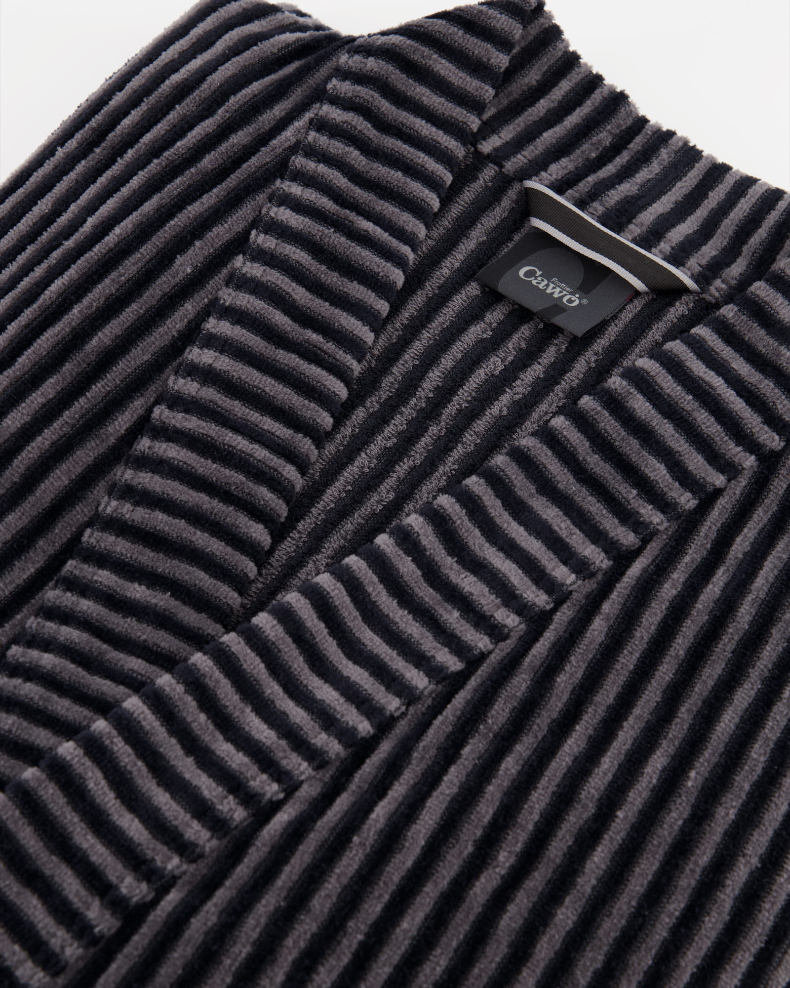 Cawö Bademäntel Herren Kimono Streifen 4854 anthrazit - 97