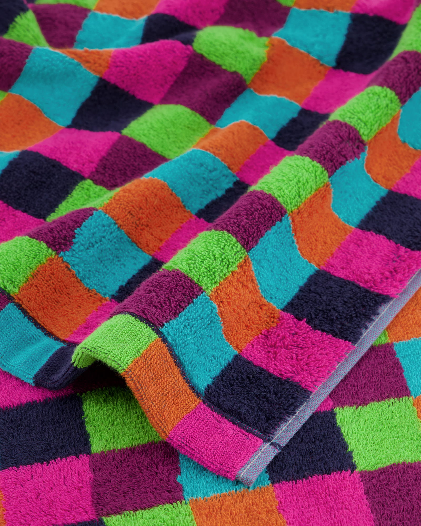 Cawö - Life Style Karo 7047 - Farbe: 84 - multicolor - Duschtuch 70x140 cm