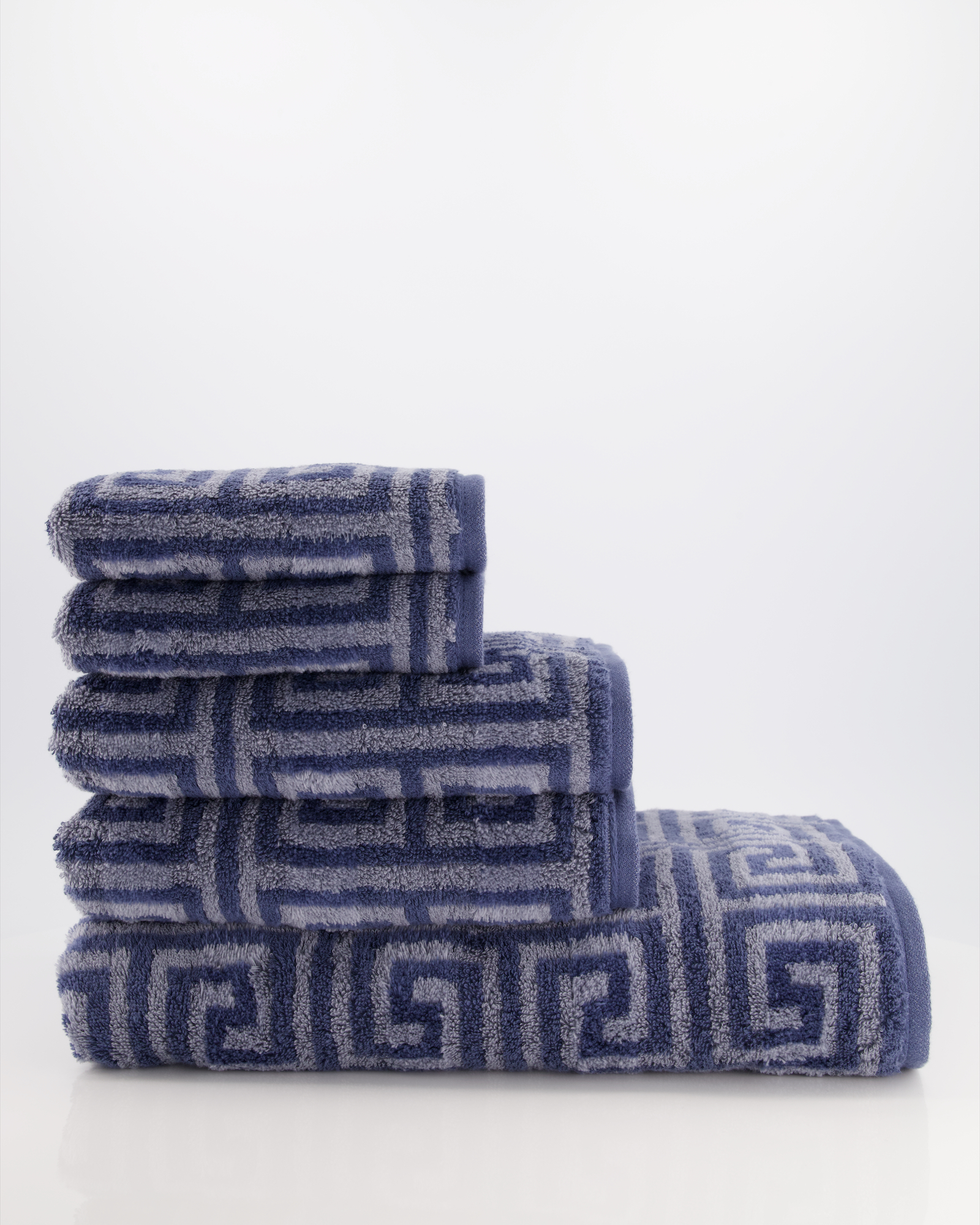 Cawö Handtücher Noblesse Elegance Allover 1088 nachtblau - 11 - Gästetuch 30x50 cm
