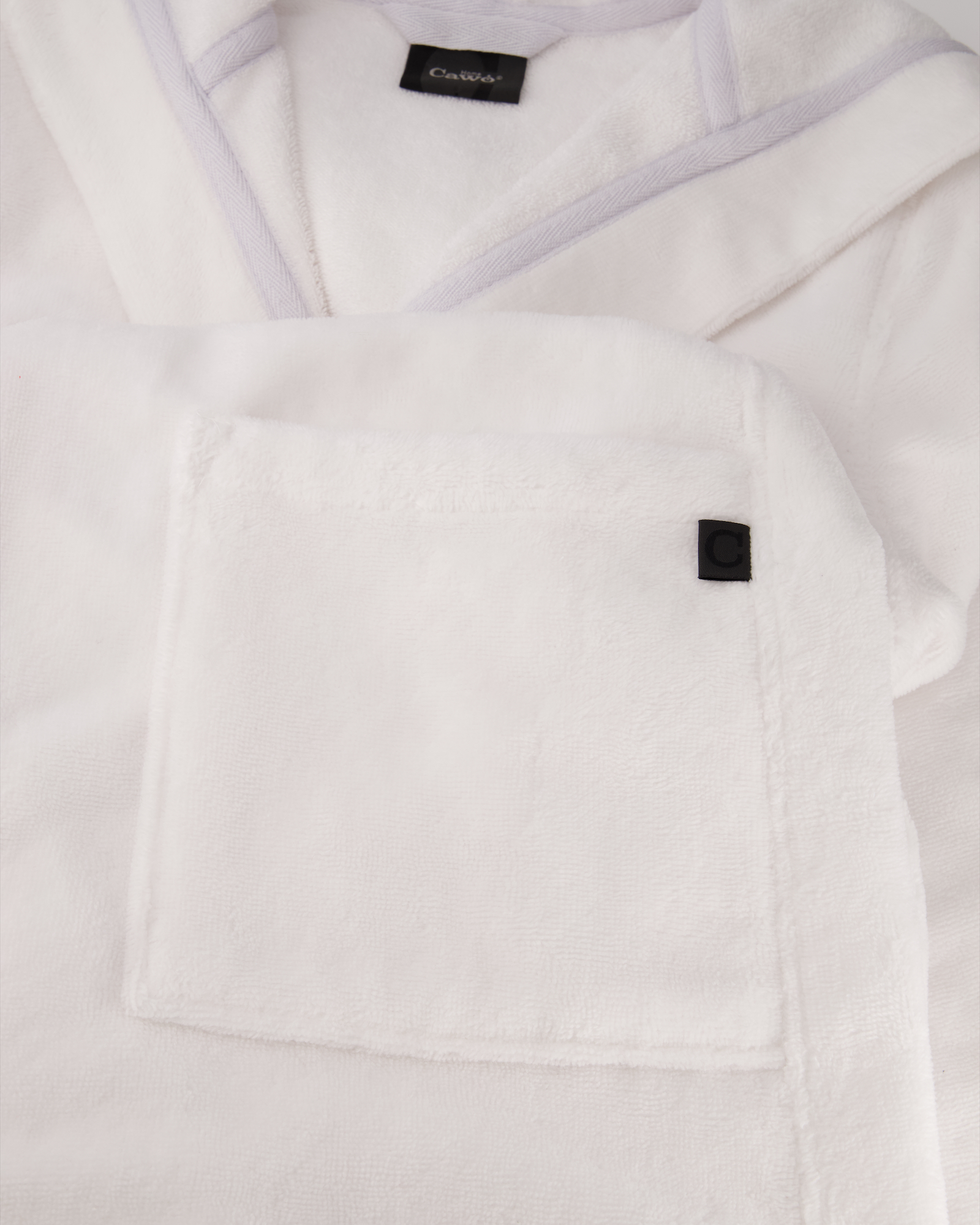 Cawö Home - Damen Bademantel Kapuze 825 - Farbe: weiß - 67 - L