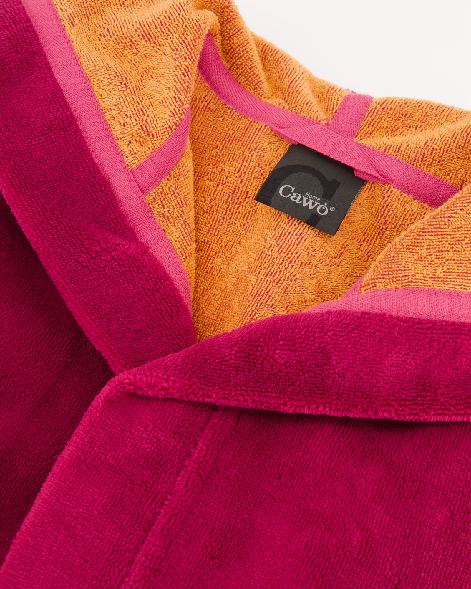 Cawö Home Bademäntel Damen Kapuze Kapuze 845 pink-orange - 23