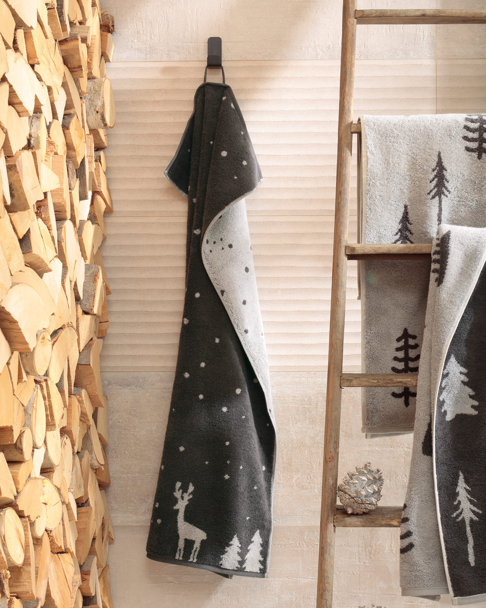 Cawö Handtücher WINTER EDITION Schneekristalle 6270 platin/weiß - 76