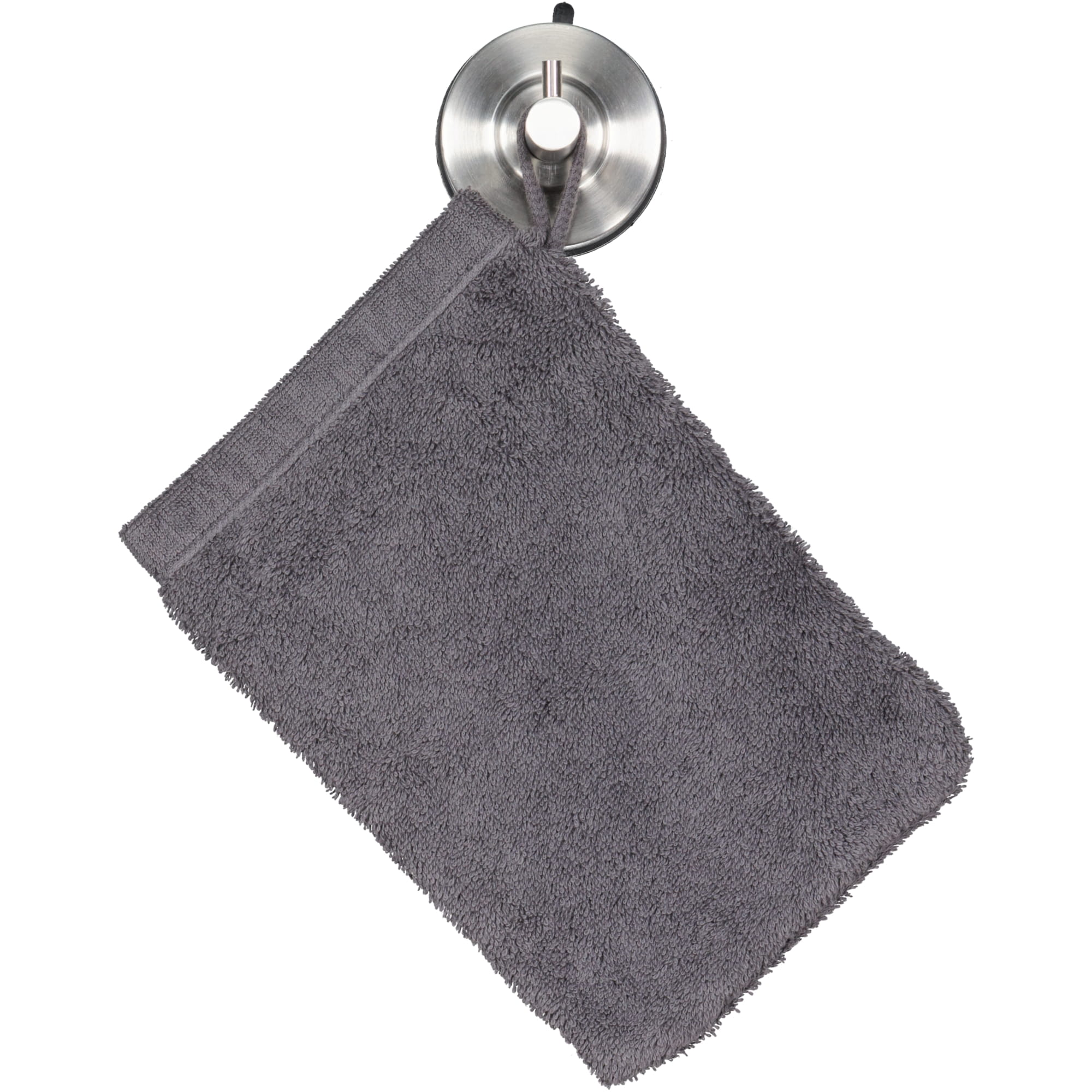 Cawö Handtücher Lifestyle Uni 7007 anthrazit - 774 - Waschhandschuh 16x22 cm