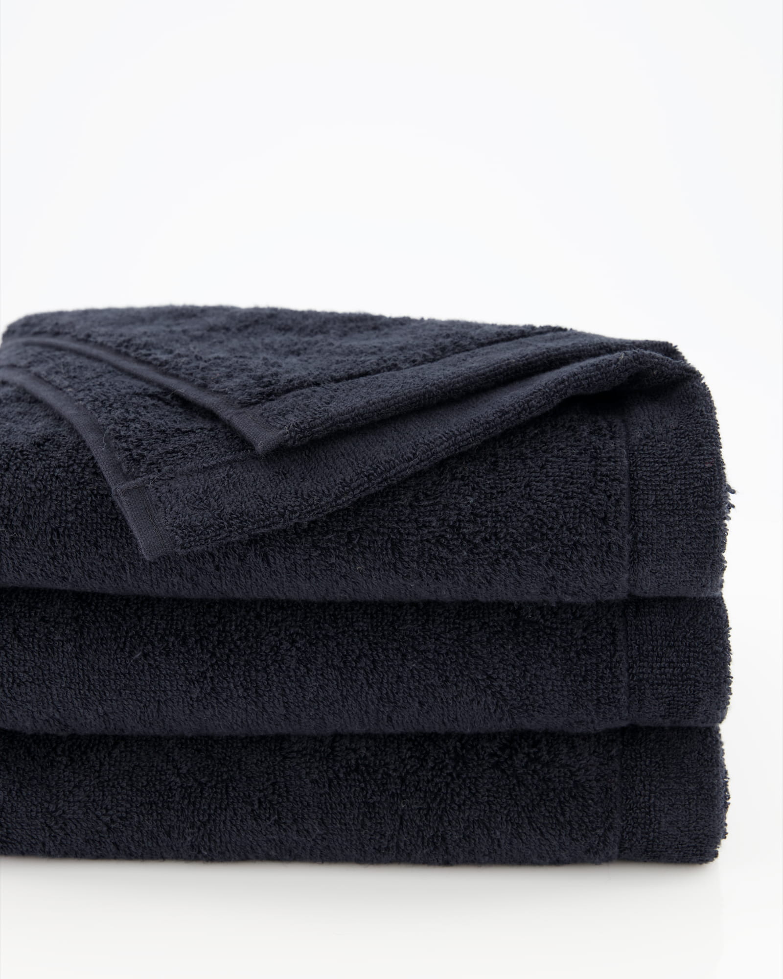 Cawö Handtücher Lifestyle Uni 7007 schwarz - 906 - Seiflappen 30x30 cm