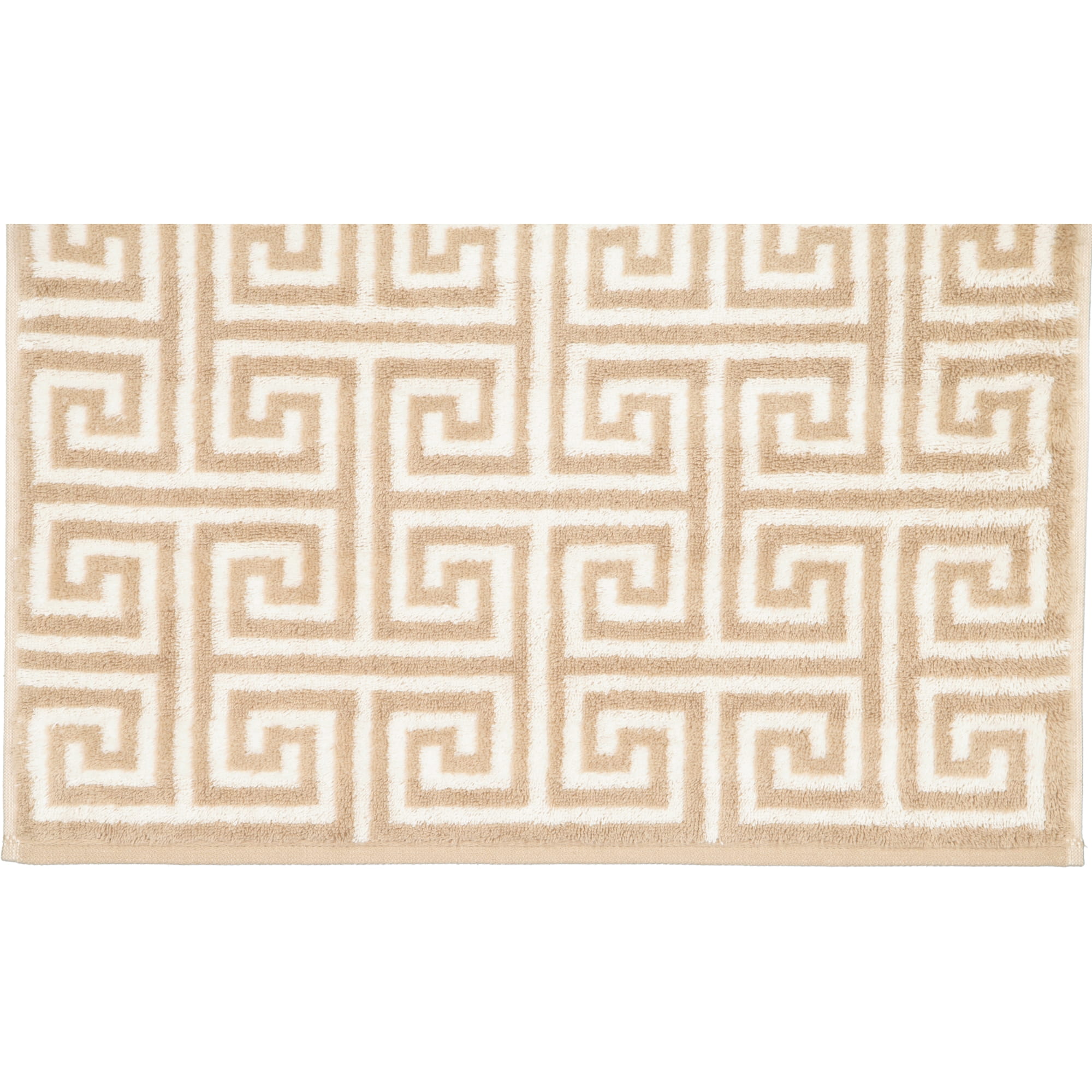 Cawö Handtücher Noblesse Elegance Allover 1088 sand - 33 - Seiflappen 30x30 cm