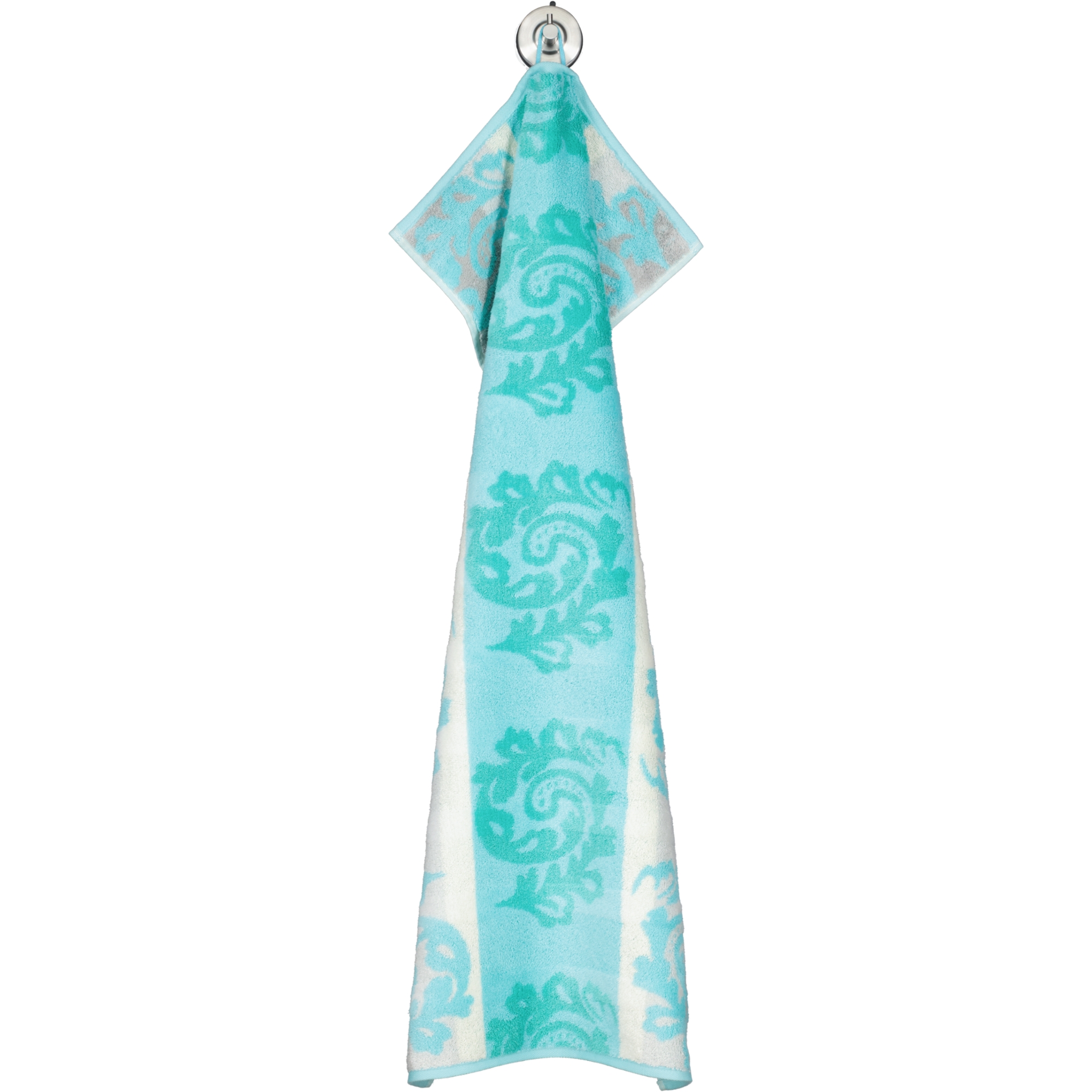Cawö - Noblesse Cashmere Jacquard 1057 - Farbe: mint - 14 - Handtuch 50x100 cm