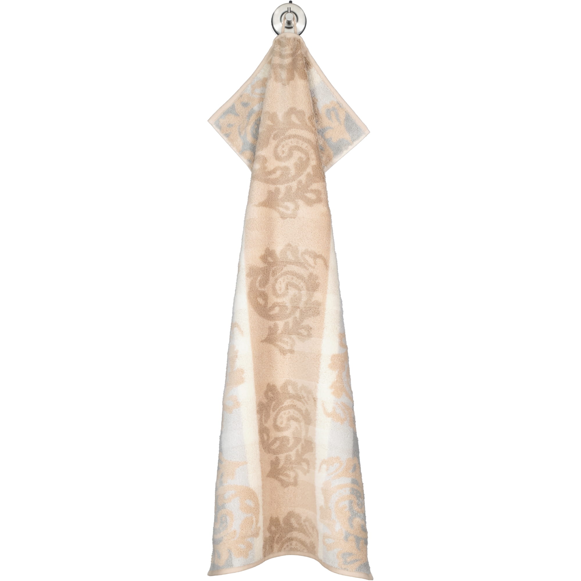 Cawö - Noblesse Cashmere Jacquard 1057 - Farbe: sand - 33 - Handtuch 50x100 cm