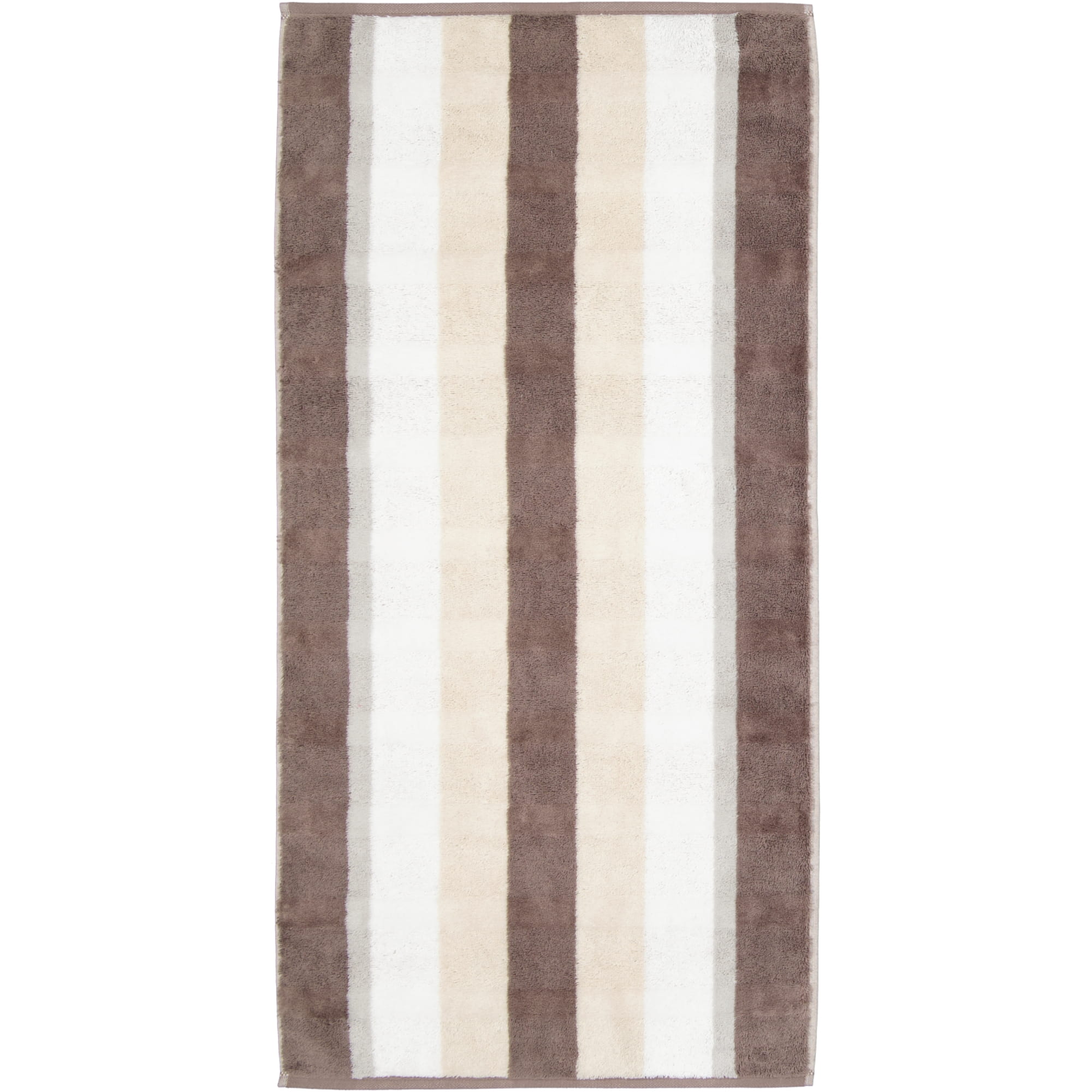Cawö Handtücher Noblesse Stripe 1087 walnuss - 30 - Gästetuch 30x50 cm
